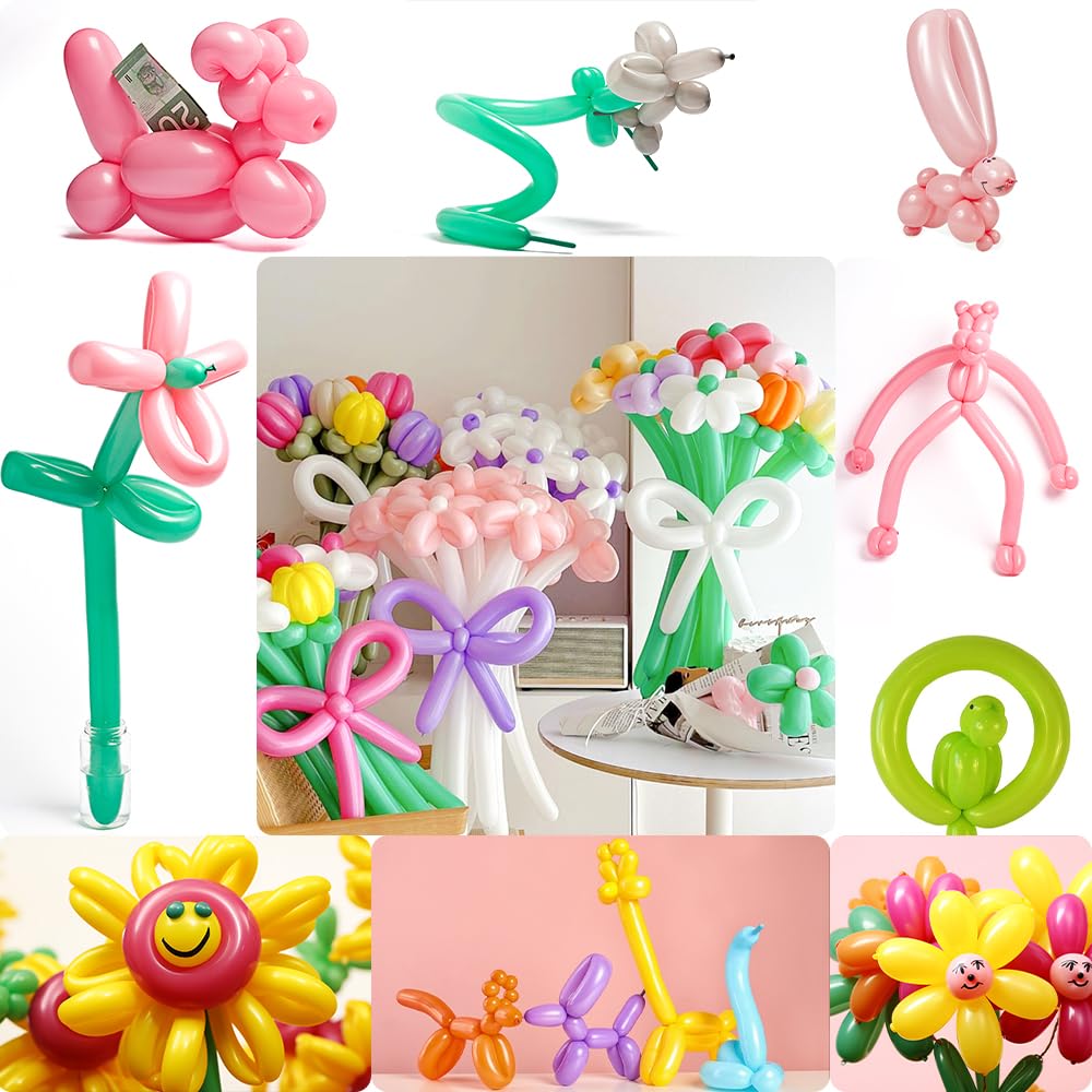 260 Clear Long Balloons for Balloon Arch, Animal Shaping - 100 Pcs Bulk Pack for Birthday, Valentine's, Back to School & Party Decorations - Perfect for DIY Balloon Garlands, Centerpieces and Event Decor