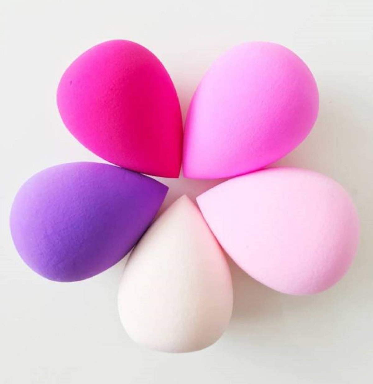 Fennec Mart 10-Piece Professional Makeup Sponge Set - Multi-Colored Beauty Blenders for Flawless Liquid Foundation Application - Perfect for Daily Makeup, Contouring & Blending