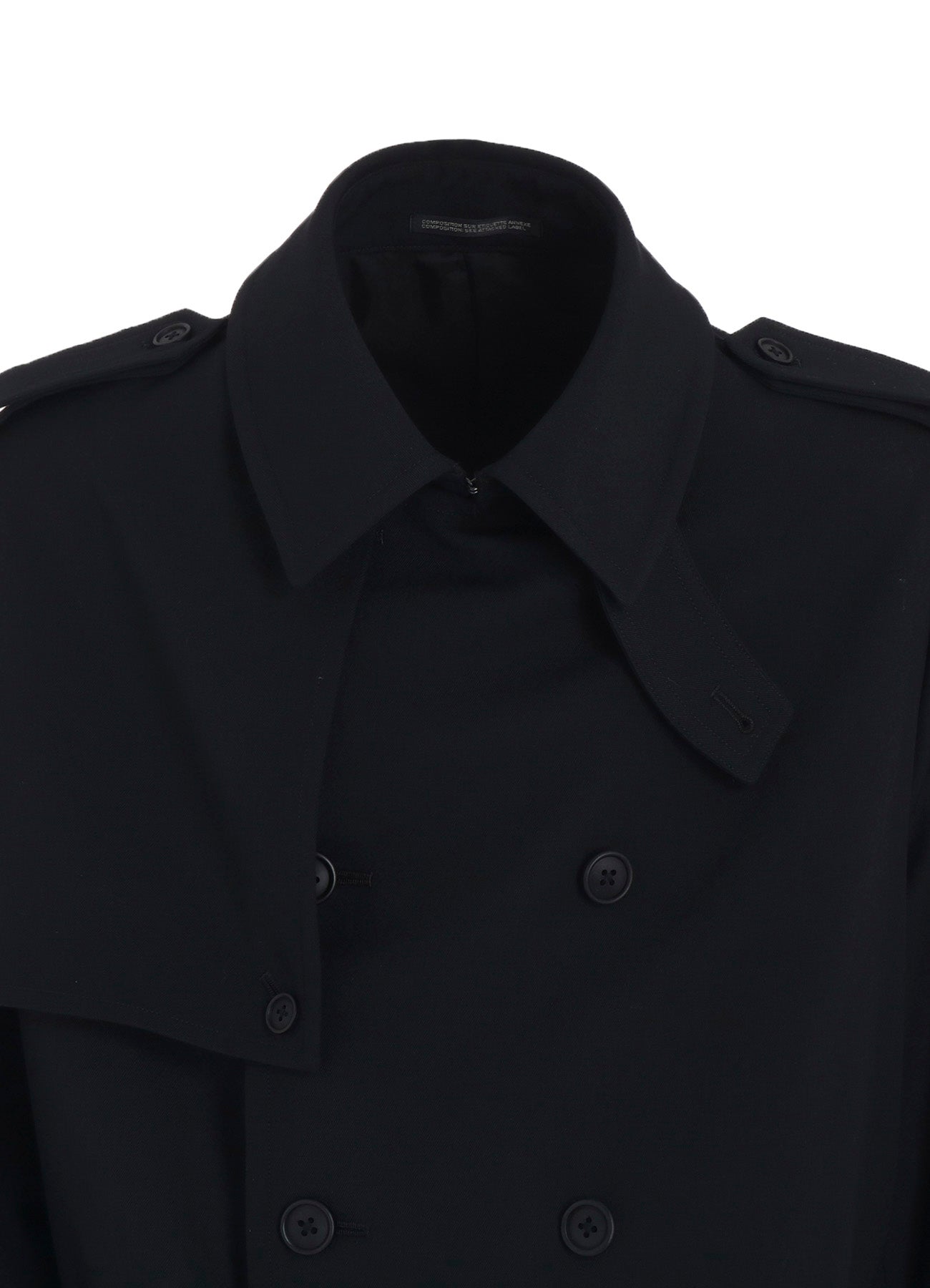 2/60 Wool Gabardine Short Trench Coat for Women - Classic Water-Resistant Fall & Spring Outerwear | Perfect for Office, Travel & Casual Wear