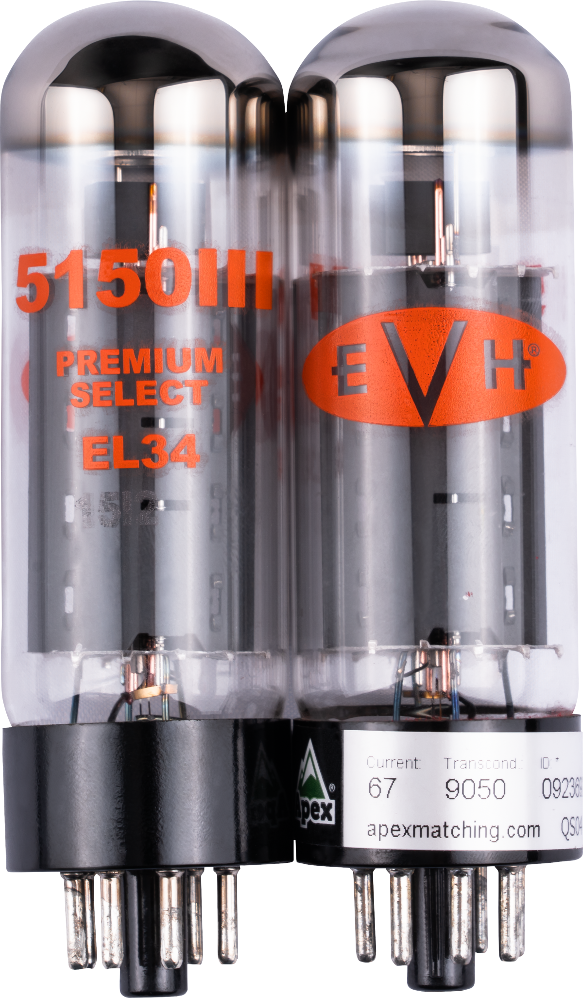EVH EL34 Matched Pair Vacuum Tube Kit - Premium Replacement Tubes for Guitar Amps & Audio Equipment - Perfect for Stage Performances & Studio Recording