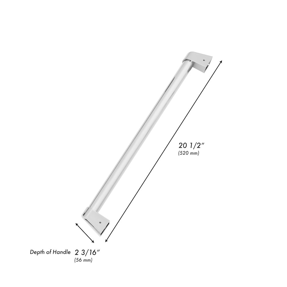 ZLINE 24 Inch Stainless Steel Refrigerator Drawer Handles - Touchstone Collection with Multiple Color Options (RDHO 24) - Perfect for Kitchen Remodeling & Appliance Upgrades