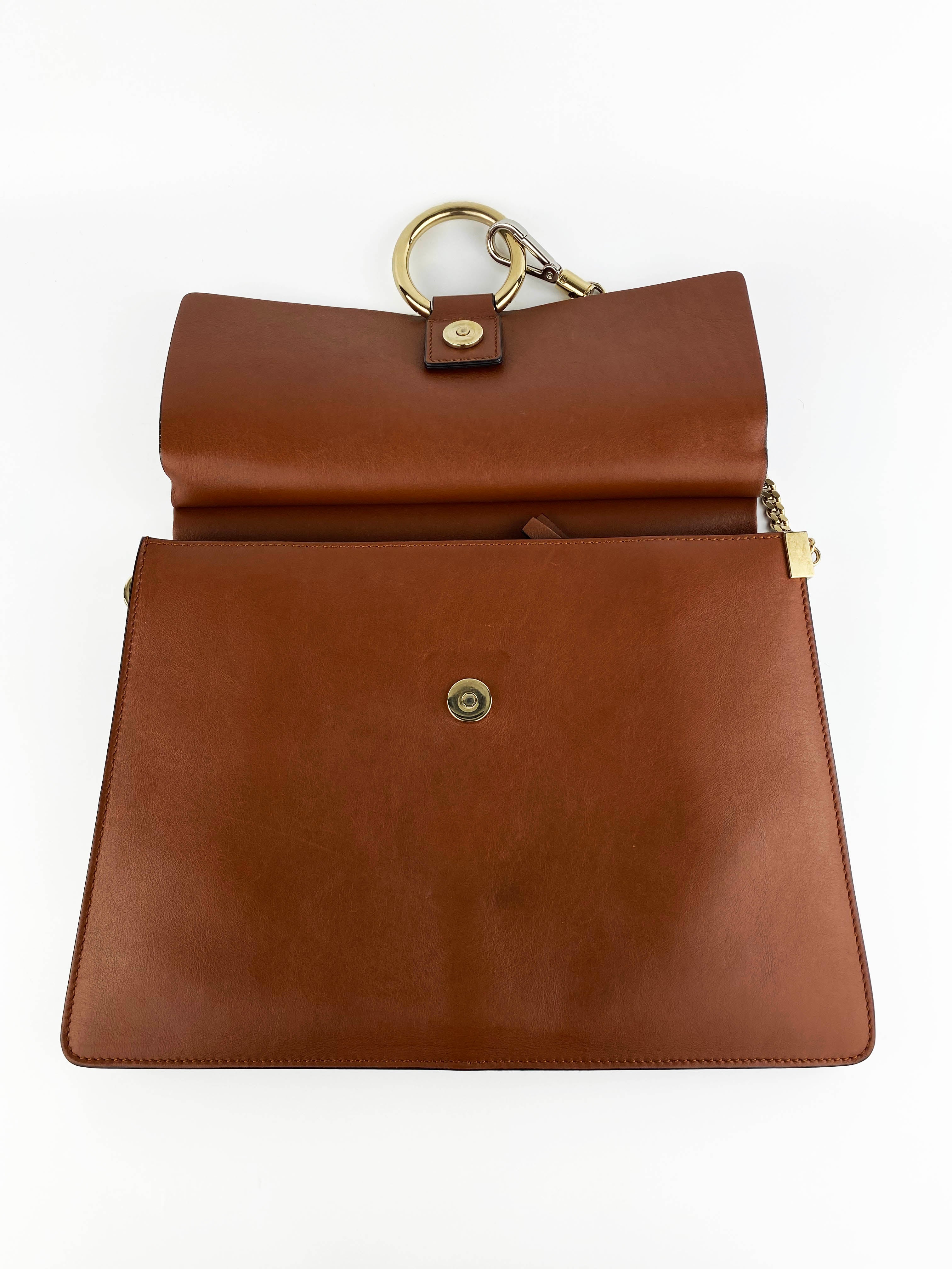 Chloe Brown Faye Medium Shoulder Bag - Premium Leather Crossbody Purse for Women | Fashionable Everyday Handbag for Work, Travel & Date Night
