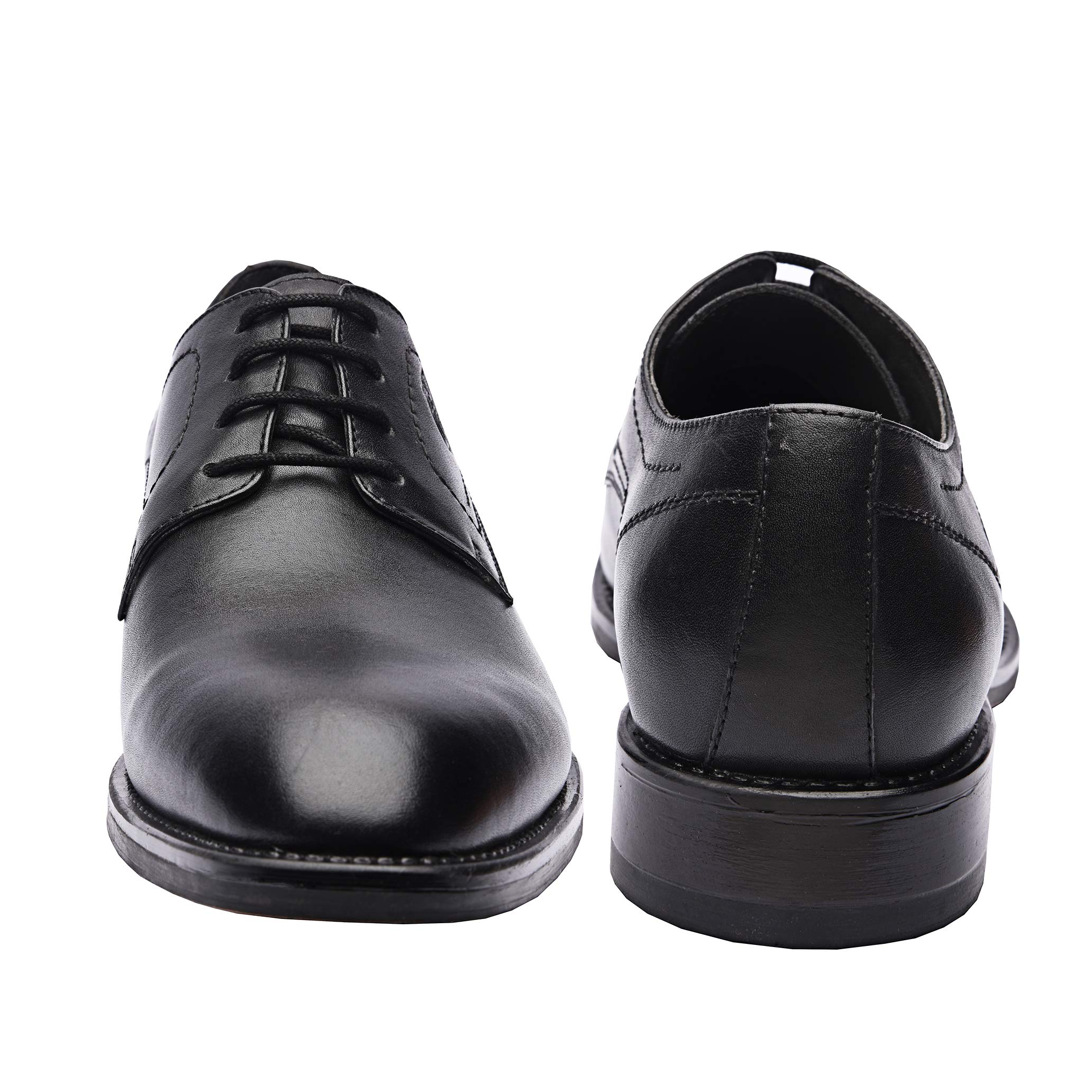 Genuine Leather Men's Derby Dress Shoes - Classic Lace-Up Oxford Business Shoes for Men | Perfect for Office, Weddings & Formal Occasions