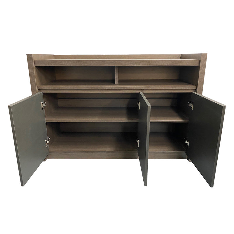 CARTER Credenza Sideboard 1.3M Coffee Grey - Modern TV Stand Buffet Cabinet for Living Room, Dining Room & Entryway Storage