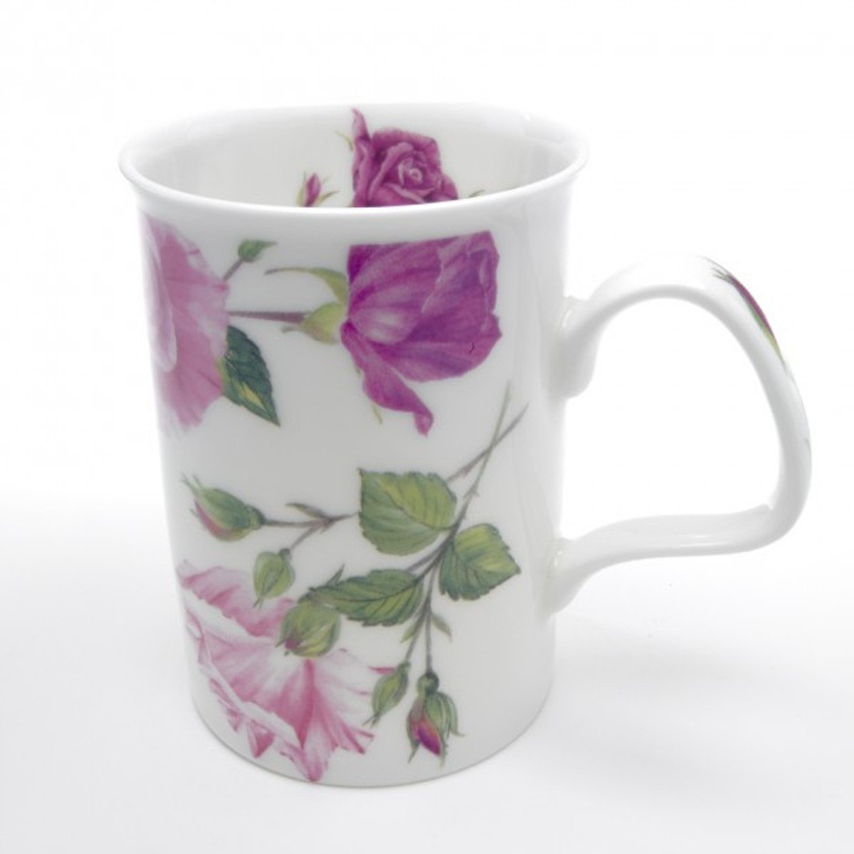 6-Piece Roy Kirkham Lancaster Mug Set - English Bone China Tea Cups - Perfect for Afternoon Tea, Gifts & Home Decor
