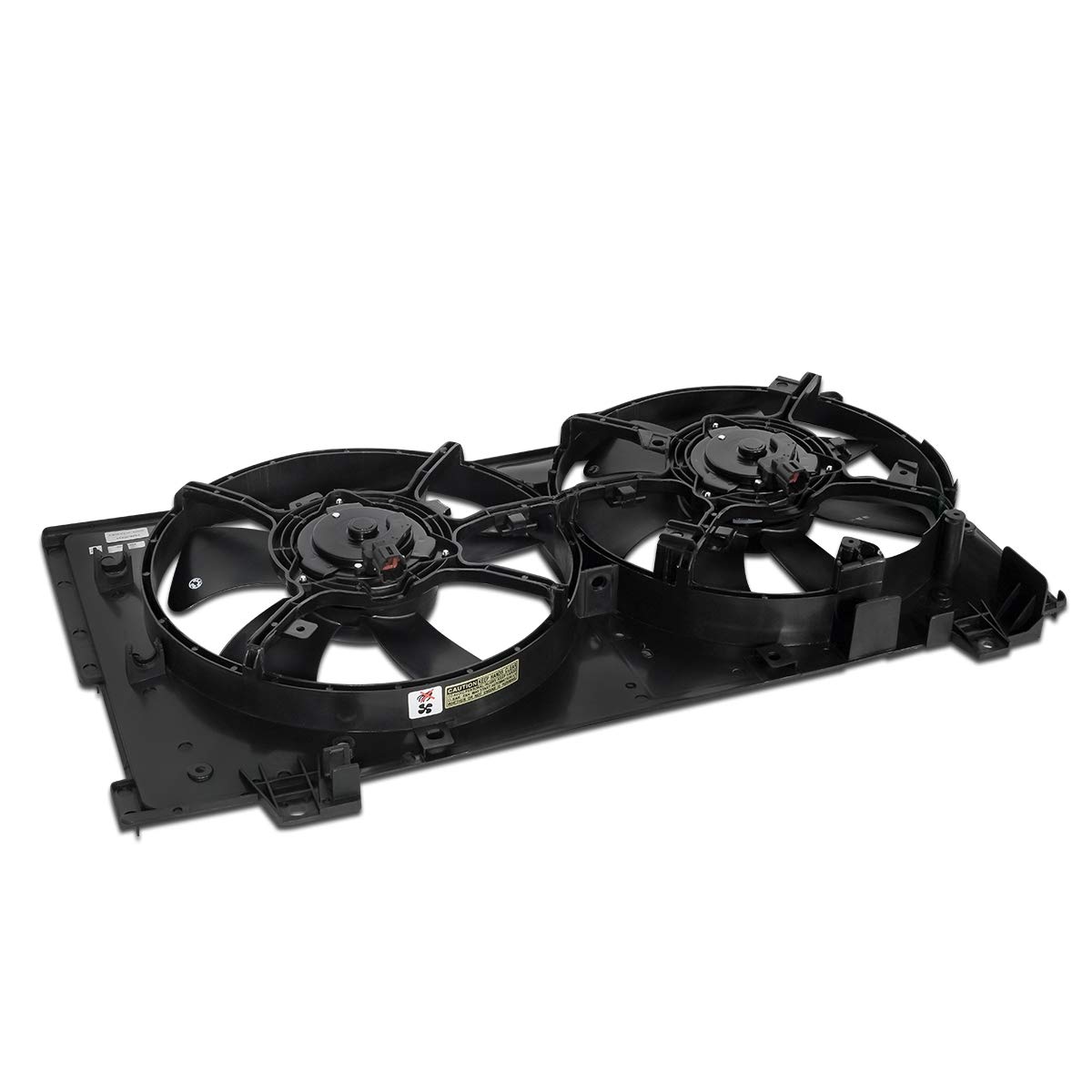 Auto Dynasty MA3115127 OE Style Dual Radiator Cooling Fan Shroud Assembly for Mazda 6 2.3L 2.3T (2003-2008) - High Performance Cooling System Replacement Part for Engine Overheating Protection | Perfect for Summer Driving & Heavy Traffic Conditions