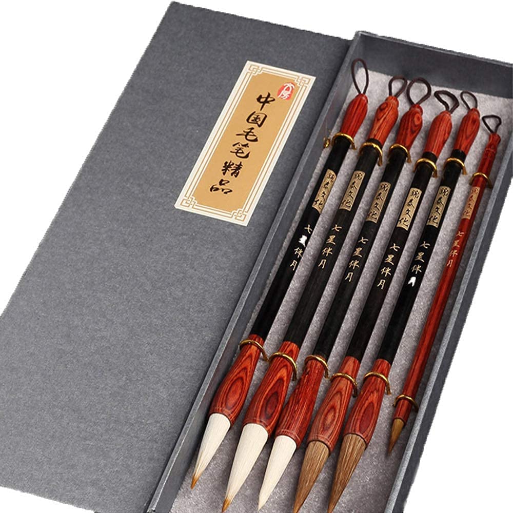 LISTENDEAX Calligraphy Brush Pens Set - Chinese Watercolor Writing & Painting Brushes for Calligraphy, Hard Tip Art Brushes | Perfect for Traditional Calligraphy, Watercolor Painting & DIY Art Projects