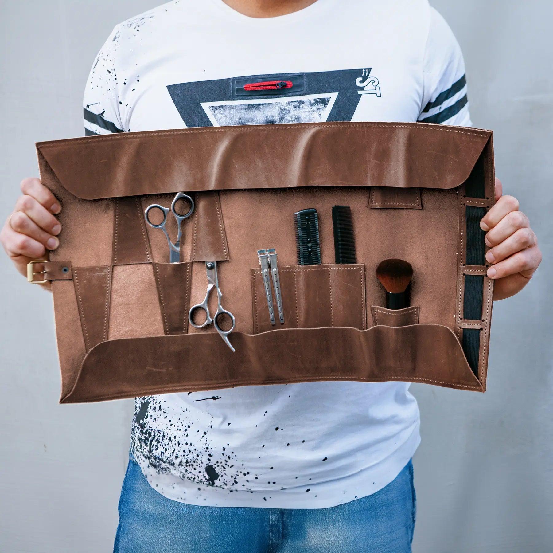 Personalized Leather Scissors Case - Custom Engraved Scissor Holder for Sewing, Tailoring & Crafting - Perfect Gift for Seamstresses & DIY Enthusiasts