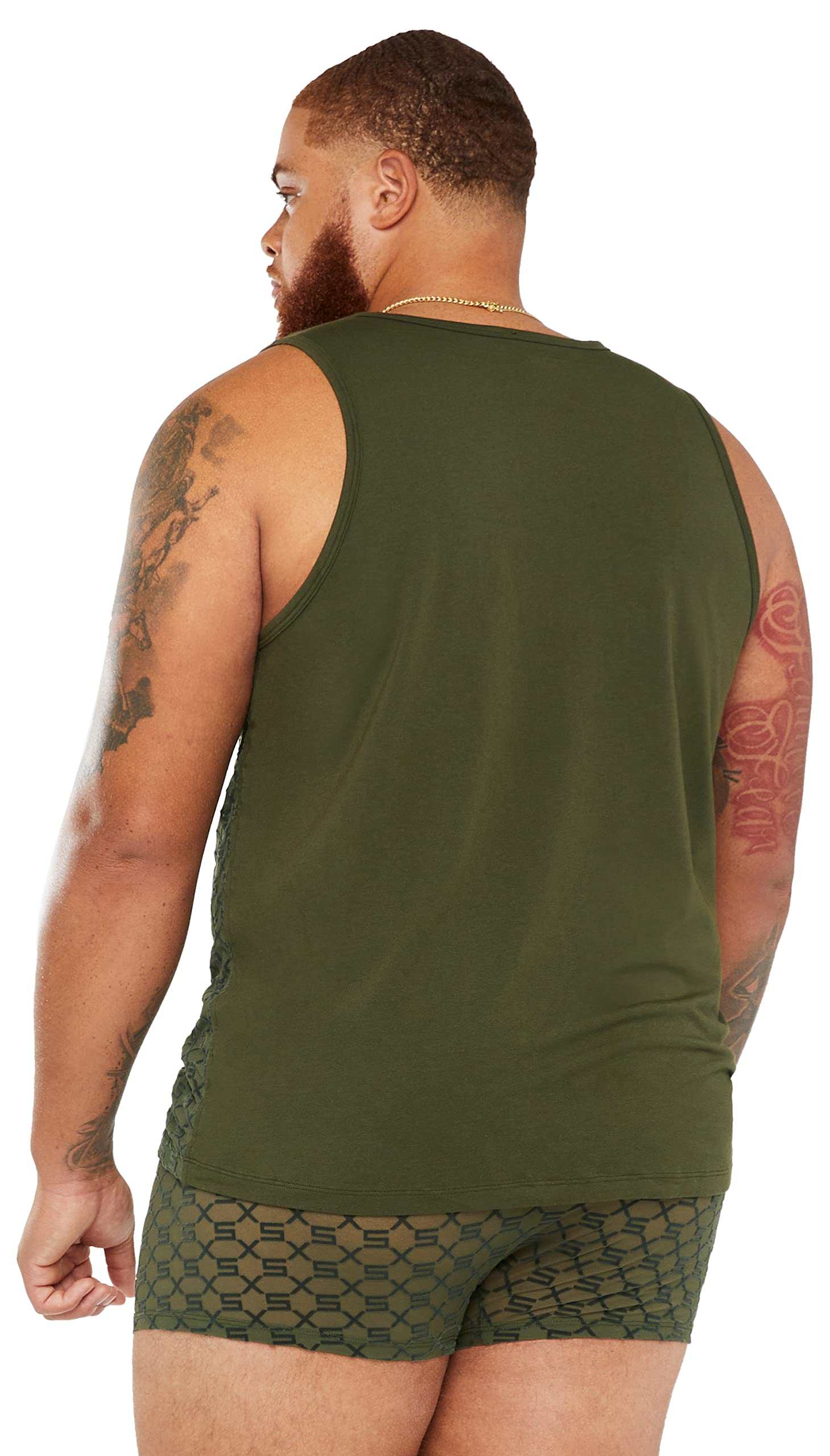 Savage X Men's Sheer Sleep Tank Top - Breathable Comfortable Nightwear for Lounge & Sleep - Perfect for Home Relaxation, Vacation & Bedtime Comfort