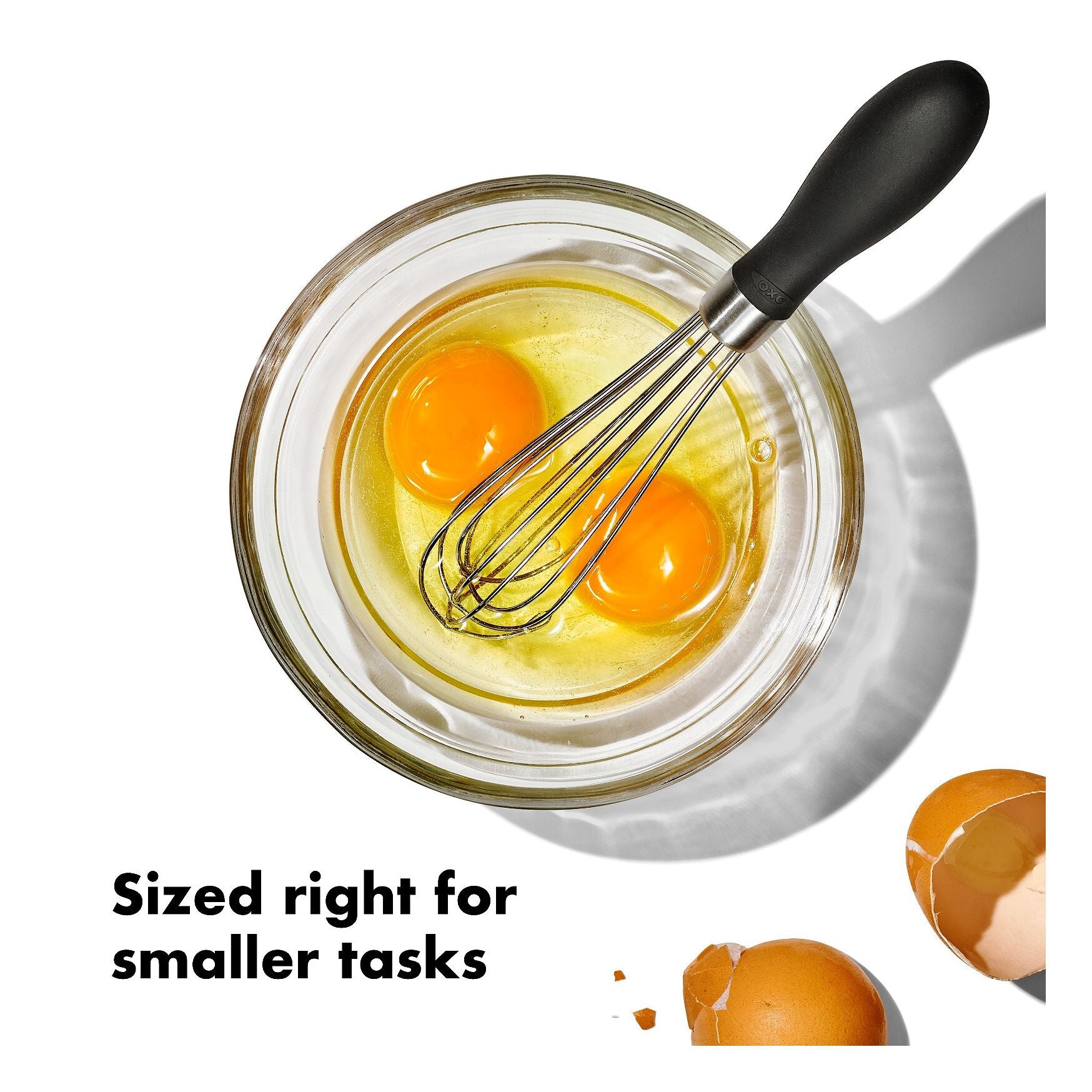 OXO Mini Whisk - Small Stainless Steel Kitchen Whisk for Baking, Mixing, and Whisking Eggs, Sauces, and Dressings - Perfect for Home Cooks and Professional Chefs