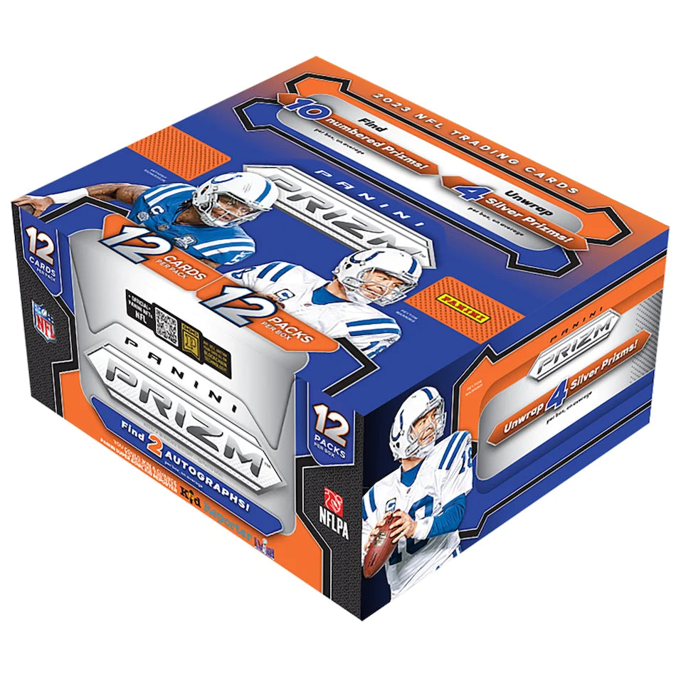 2023 Panini Prizm Football Hobby Box - Exclusive Trading Cards for NFL Collectors & Fans - Perfect for Sports Memorabilia Collections and Fantasy Football Enthusiasts