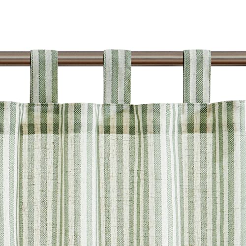 Tab Top Striped Sage Green