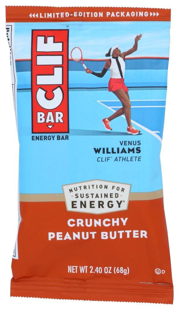 Clif Crunchy Peanut Butter Energy Bars - 2.4oz (36 Count) | High Protein Snacks for Hiking, Workouts & On-the-Go Nutrition