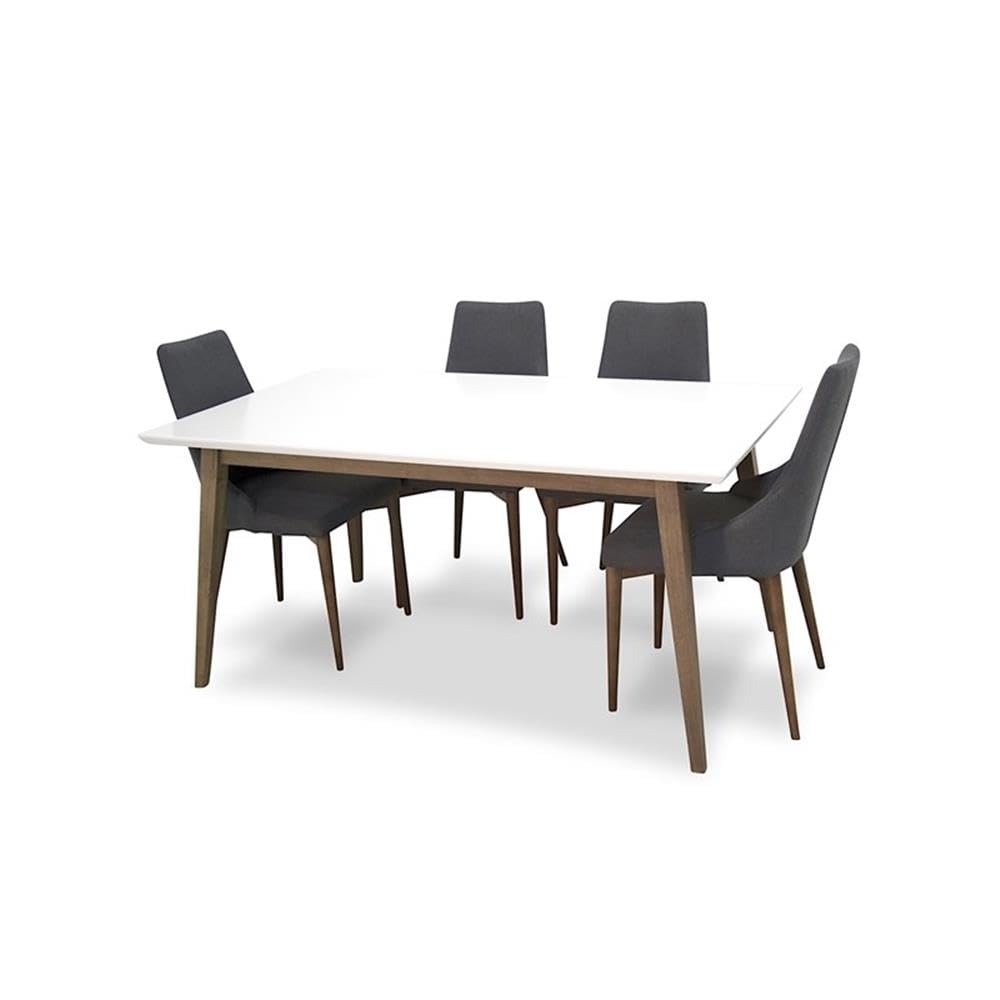 Home Square 5 Piece Dining Set with Table & 4 Chairs - Perfect for Small Spaces & Family Meals