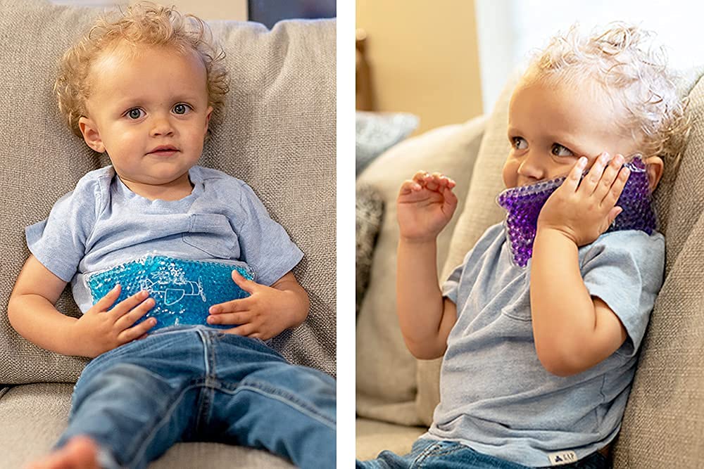 Reusable Kids Ice Pack for Injuries - Soft Gel Cold Hot Therapy Pack, Boo Boo Buddy for Pain Relief (Perfect for Bumps, Bruises, Fevers & First Aid Kits)