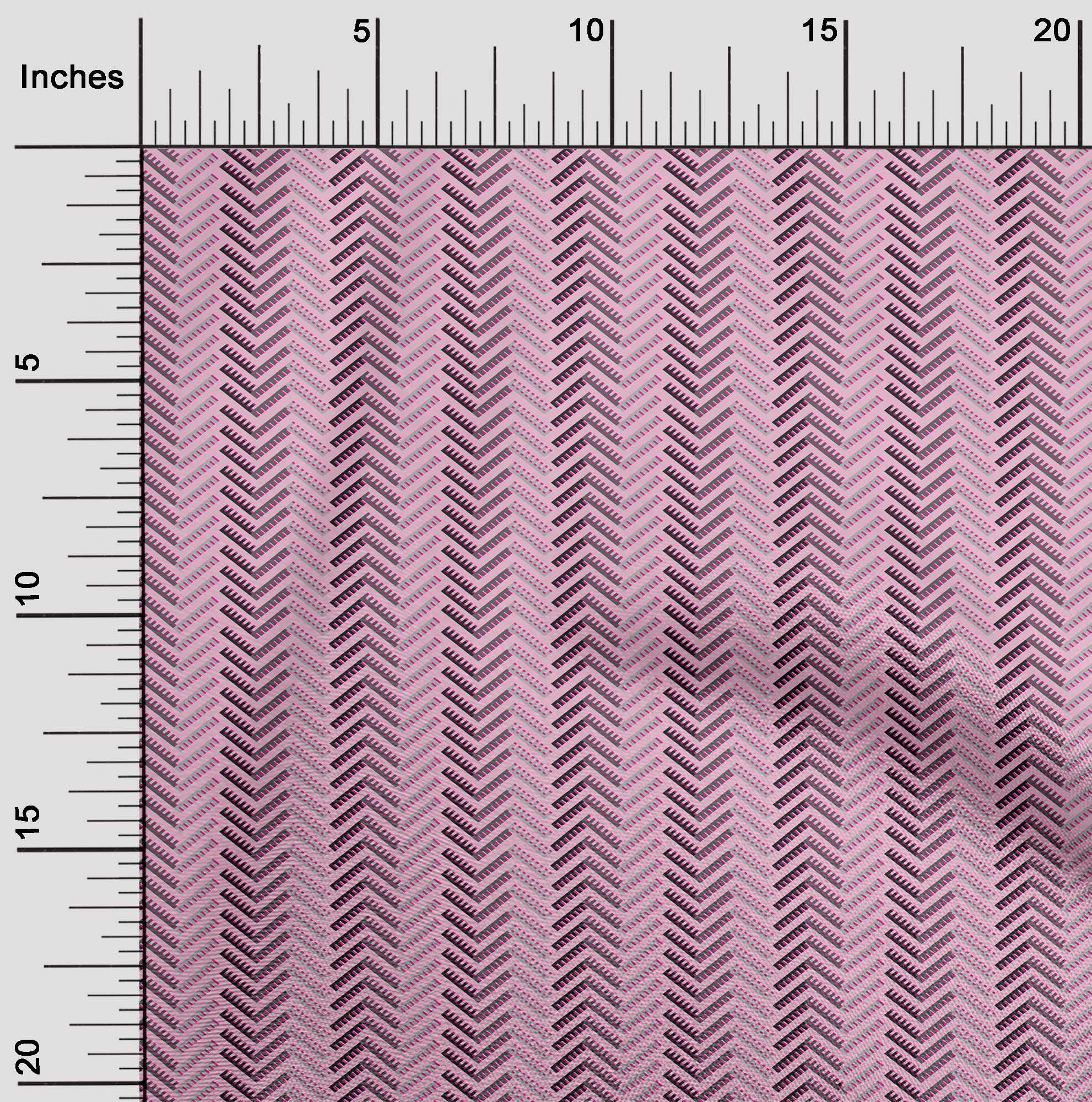oneOone Cotton Cambric Light Pink Geometric Print Fabric by The Yard - 42 Inch Wide for DIY Clothing, Quilting & Home Decor Sewing Projects | Soft Printed Sewing Material for Dresses, Curtains & Crafts
