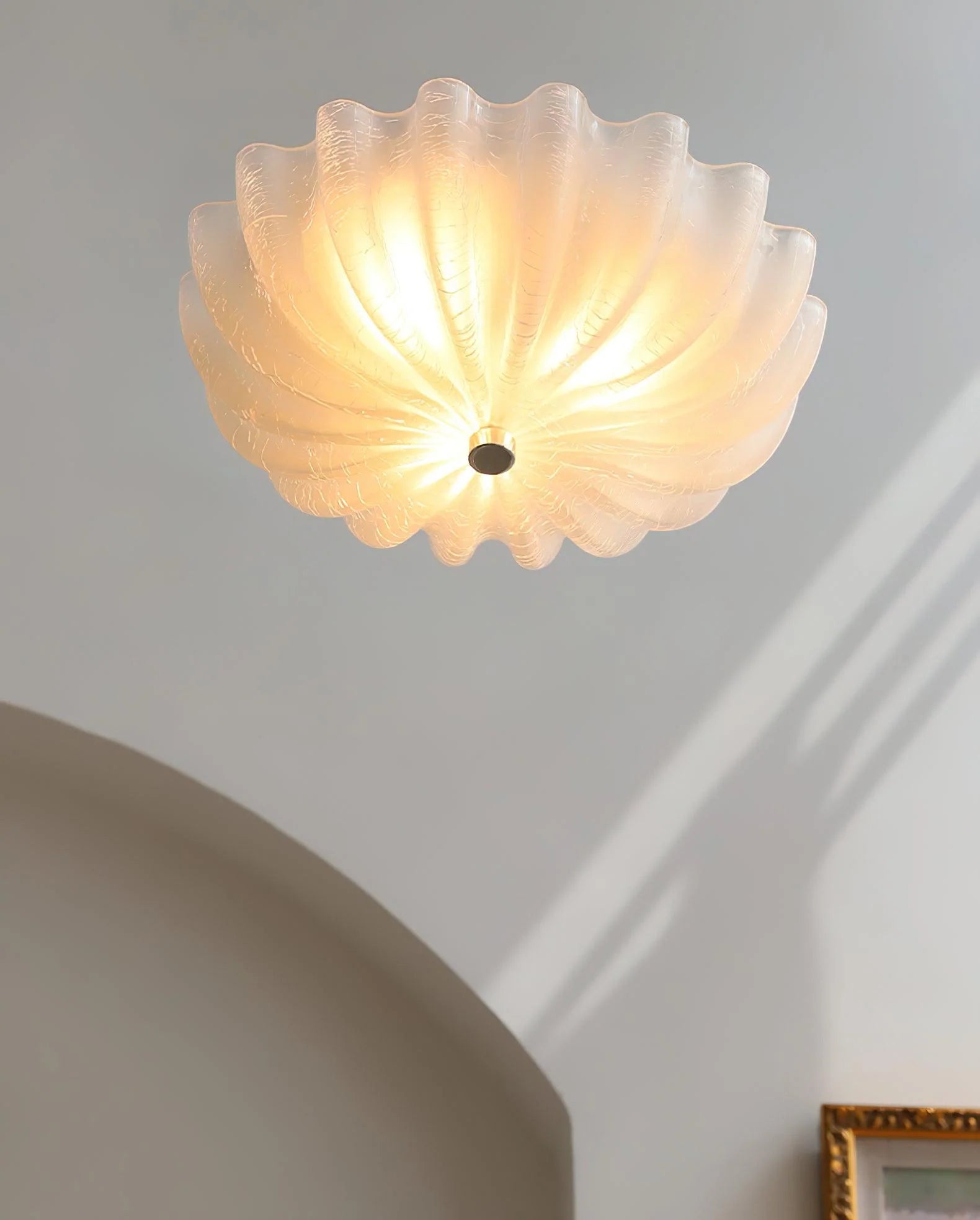 Modern Oman Glass Ceiling Light Fixture - Elegant Crystal Chandelier for Living Room, Bedroom & Dining Room Lighting - Perfect for Home Decor & Interior Design