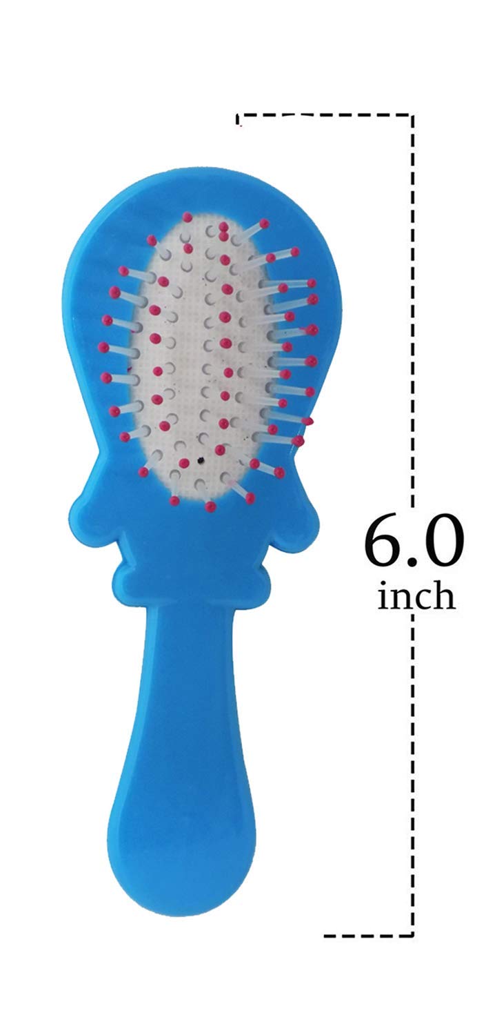 SIYAA Soft Baby Hair Brush for Kids - Gentle Hair Care Brush for Newborns & Toddlers - Perfect Baby Shower Gift (Blue, Pack of 1) - Ideal for Daily Hair Care & Detangling
