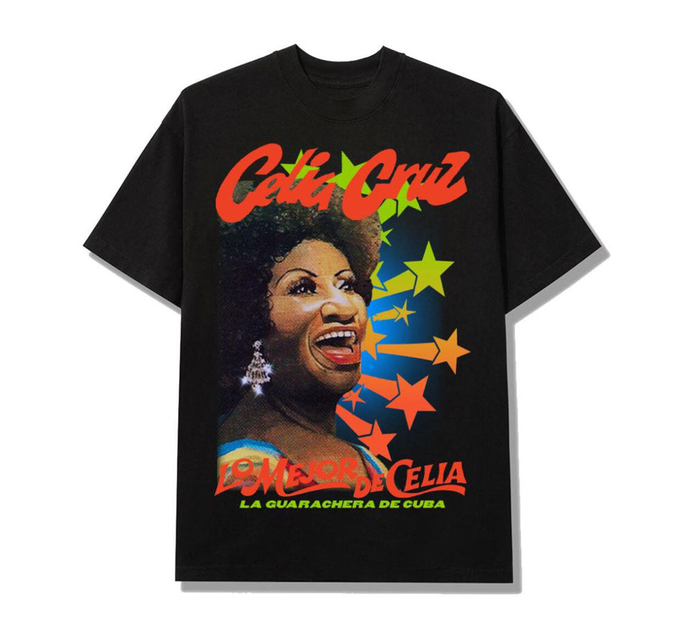 Celia Cruz Short Sleeve Graphic T-Shirt for Women - Vintage Latin Music Singer Tee - Perfect for Concerts, Parties & Casual Wear