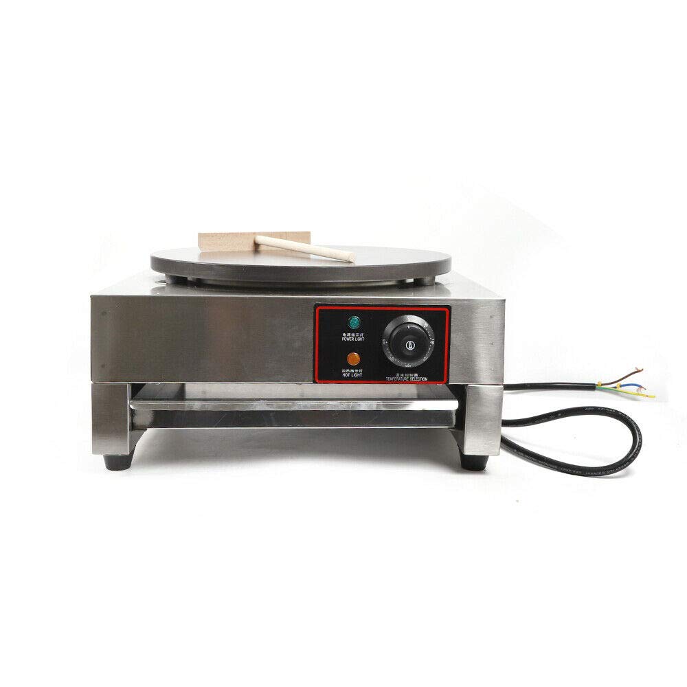 Gdrasuya10 16-Inch Commercial Electric Crepe Maker Machine - 2.8KW Nonstick Pancake Baker for Restaurants & Catering - Perfect for Breakfast Buffets, Food Trucks, and Home Cooking