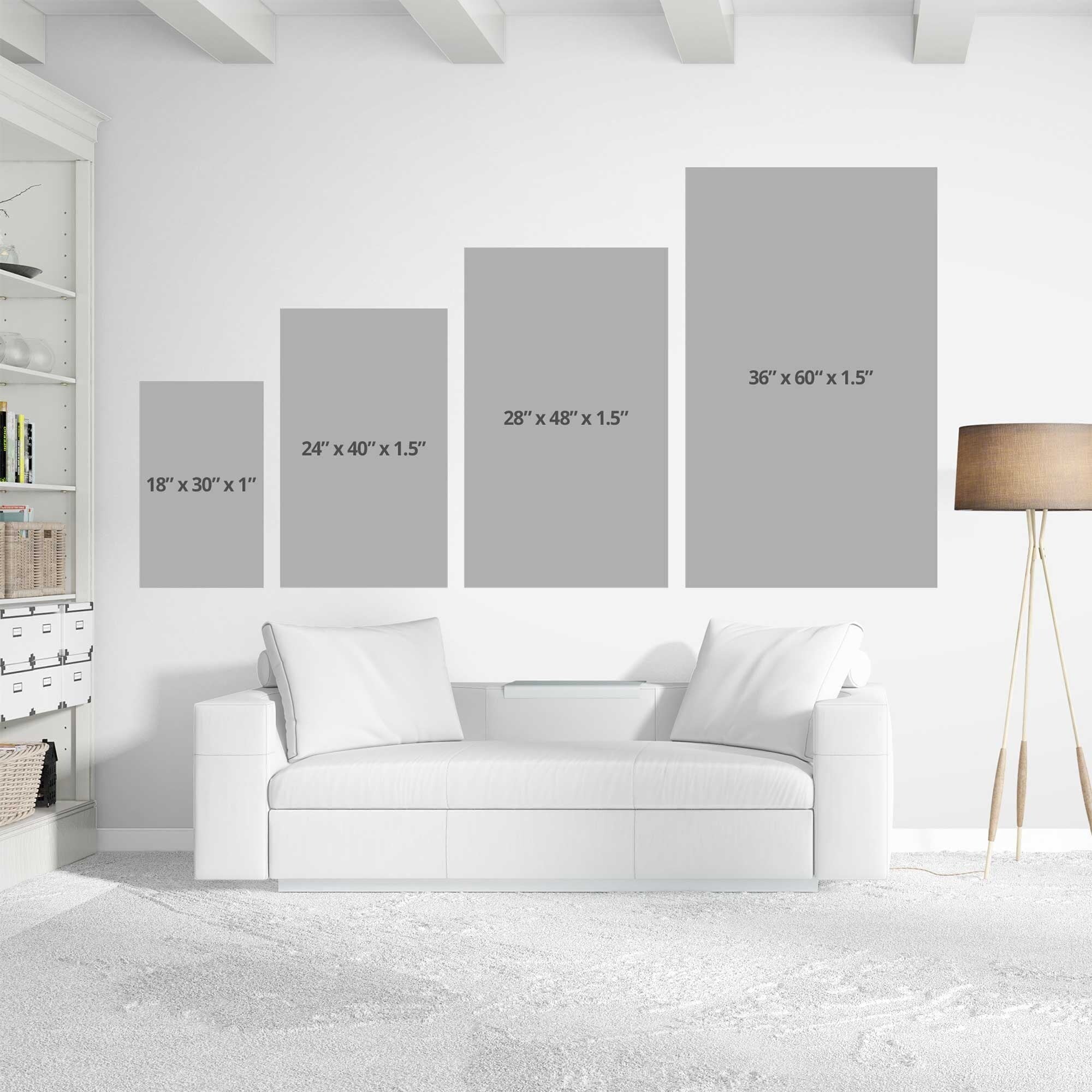 Birch River I (Vertical) by Nan - Stunning Canvas Wall Art for Living Room, Bedroom & Office Decor - Nature Landscape Painting for Home & Office
