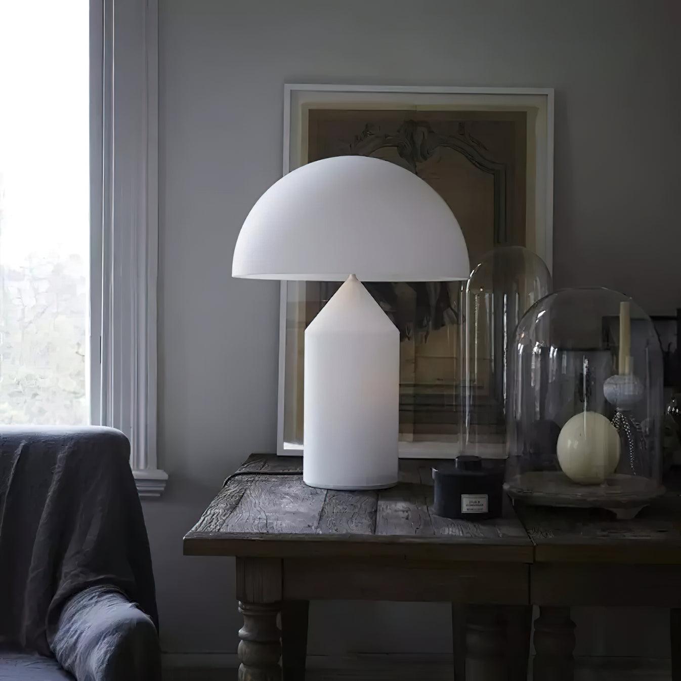 Modern Atollo Glass Table Lamp - Sleek Design for Living Room, Bedroom & Office Decor - Energy Efficient LED Lighting for Home & Workspace