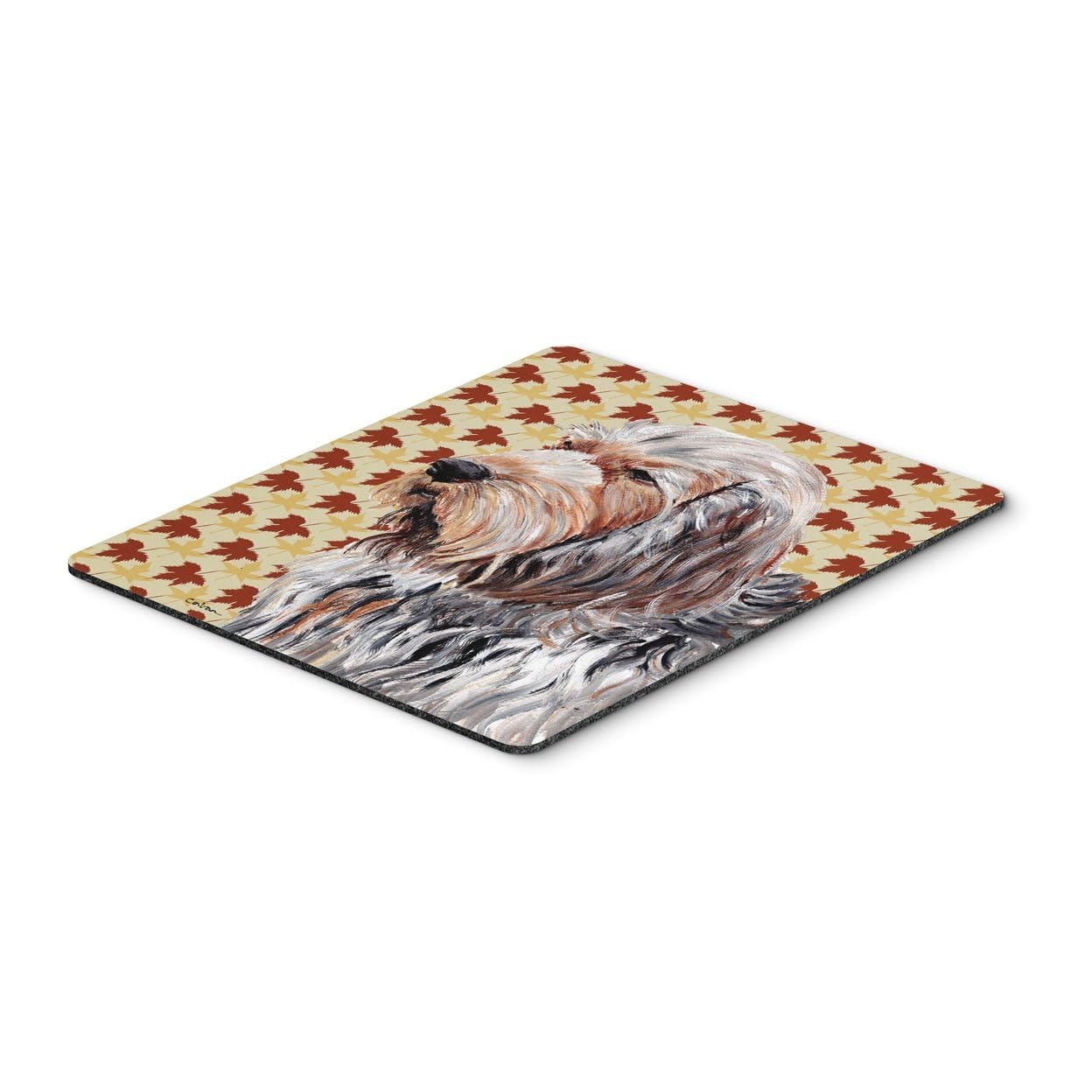 Caroline's Treasures SC9684MP Otterhound Fall Leaves Mouse Pad - Large Washable Non-Slip Desk Mat for Home Office, Gaming & Computer Work | Perfect for Laptops, Hot Pads & Trivets | Ideal for Autumn Decor & Cozy Workspaces