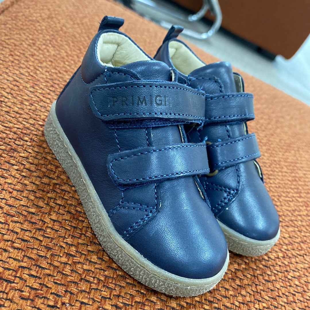 Primigi Navy Velcro Baby Sneakers - Comfortable & Stylish First Walking Shoes for Toddlers - Perfect for Indoor Play, Outdoor Adventures & Special Occasions