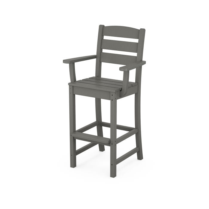POLYWOOD Lakeside Bar Arm Chair - Durable Outdoor Furniture for Patio, Deck, Poolside & Garden - Weather-Resistant Adirondack-Style Seating