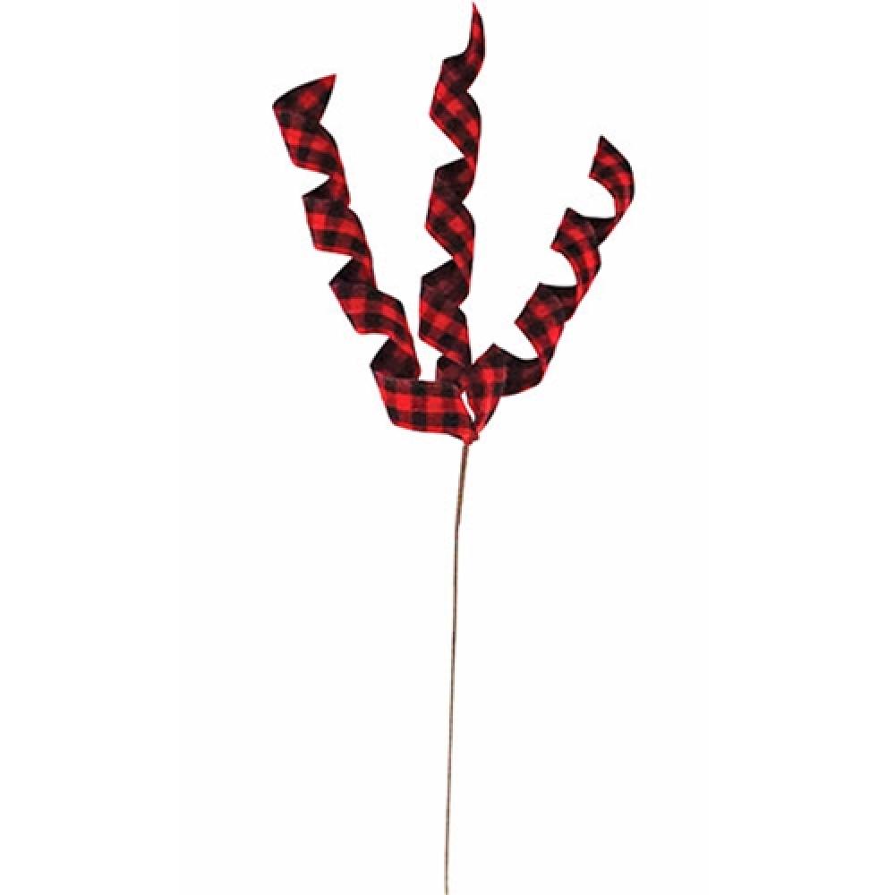 Red & Black Plaid Ringlet Spray for Hair Styling - Perfect for Parties, Weddings, and Cosplay