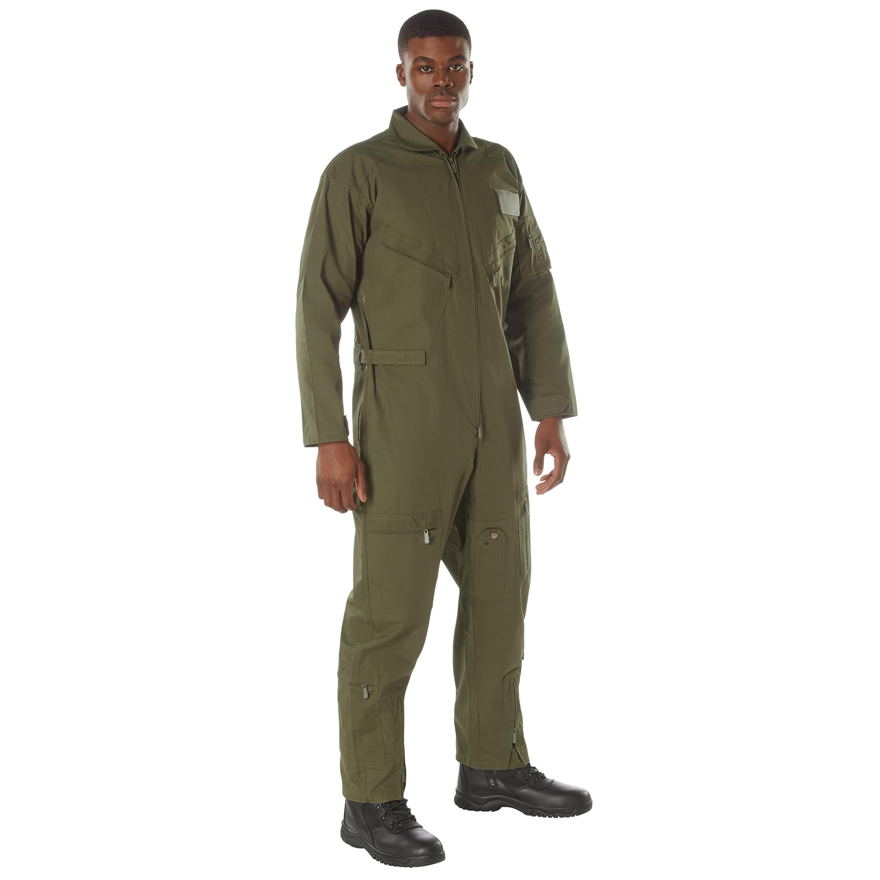 Rothco Men's Flight Suit - Military Pilot Coveralls - Aviation Jumpsuit for Cosplay & Halloween Costume - Perfect for Air Shows, Themed Parties & Role Playing