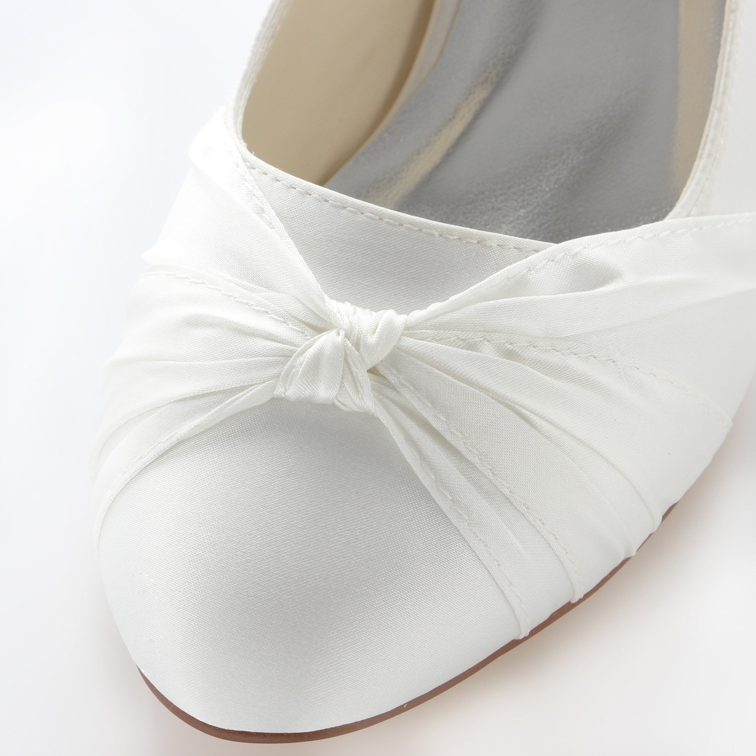 Emily Bridal Lace Mother Shoes - Comfortable Round Toe Wedding Shoes for Bride & Mother of the Bride | Perfect for Wedding Ceremonies, Receptions & Formal Occasions