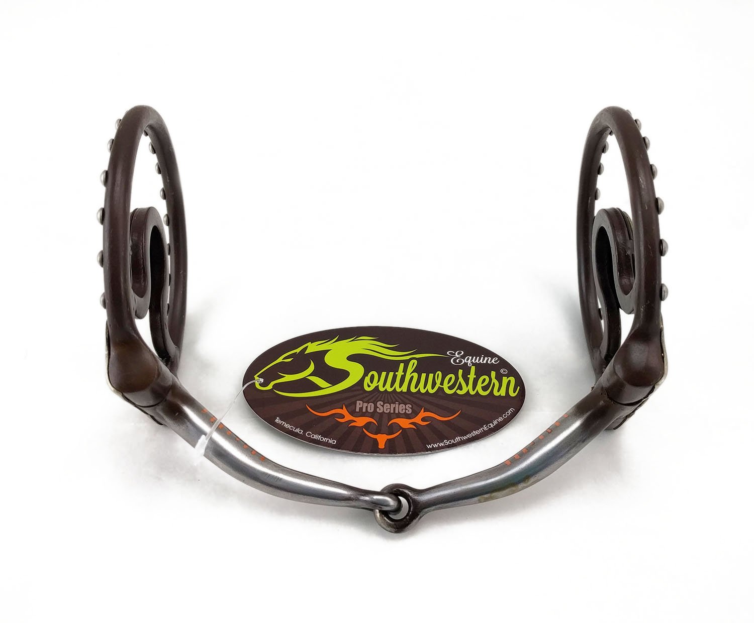 Texas Star Western D-Ring Snaffle Bits for Horses - Sweet Iron Mouthpiece for Training & Riding - Perfect for Trail, Ranch & Show Horses