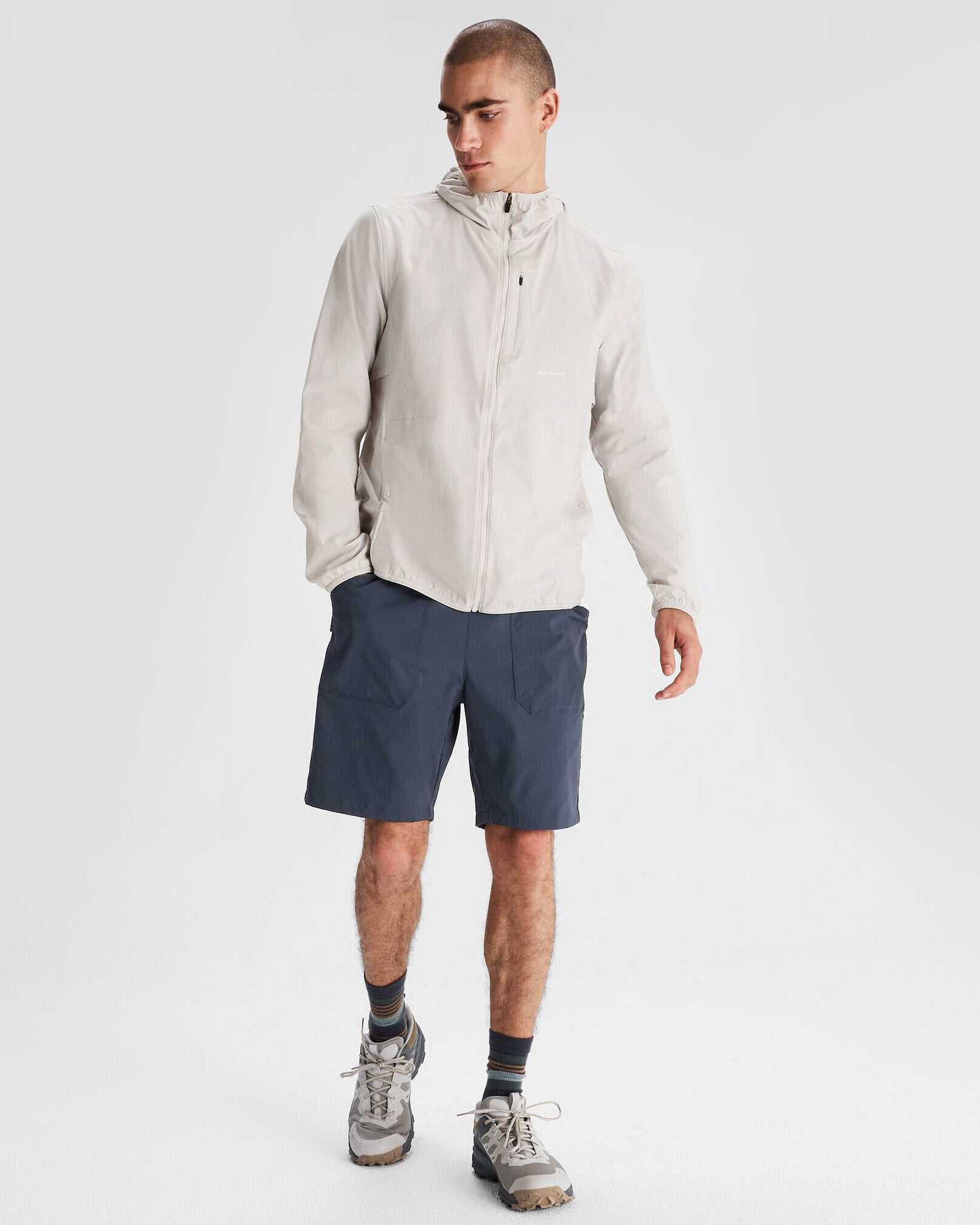 Men's Sun Breaker Jacket - UPF 50+ UV Protection Windbreaker with Lightweight Breathable Fabric for Hiking, Running & Outdoor Activities | Mist Color