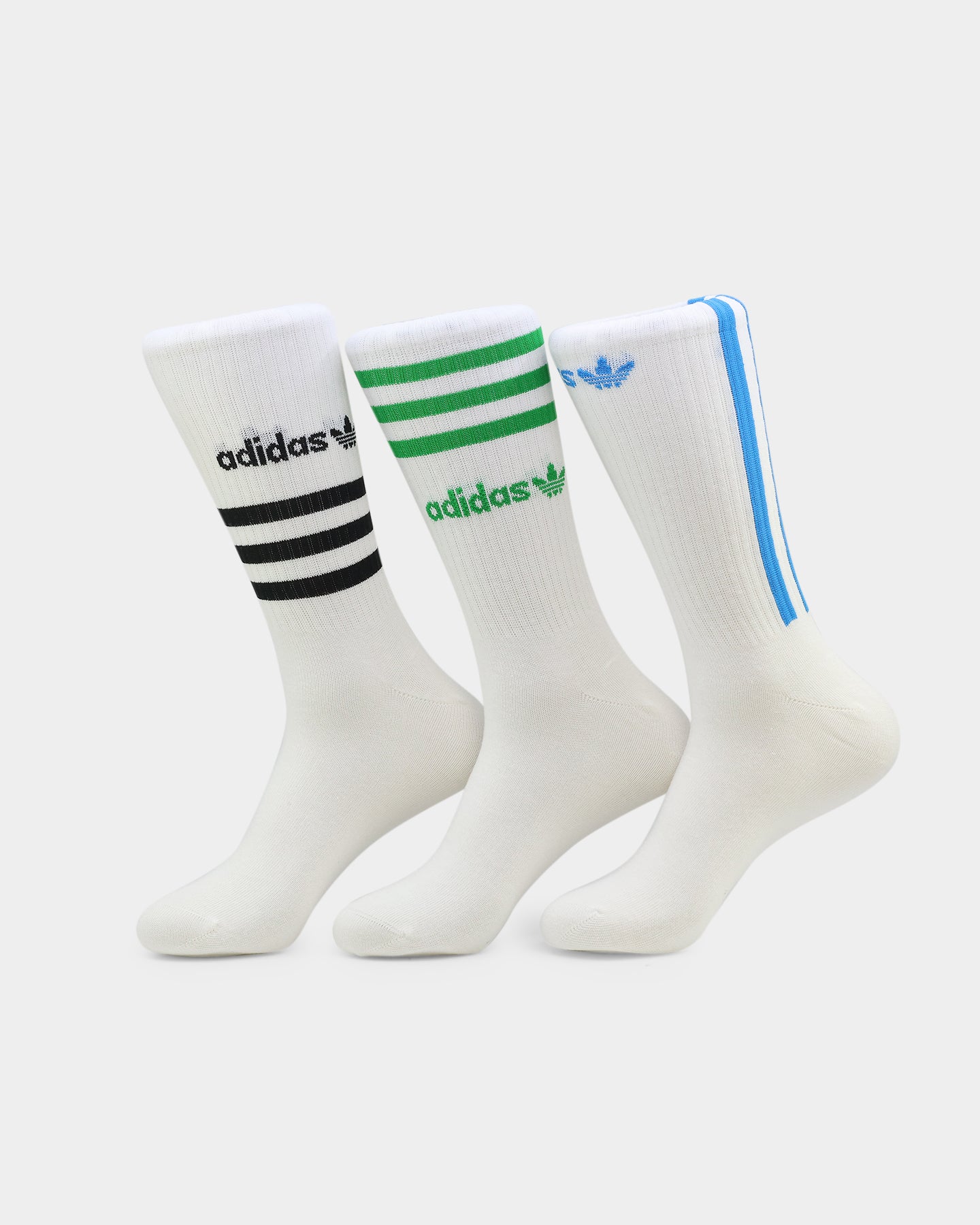 Adidas Graphic Crew Socks 3-Pack White - Athletic Performance Socks for Men & Women - Perfect for Running, Gym Workouts & Casual Wear
