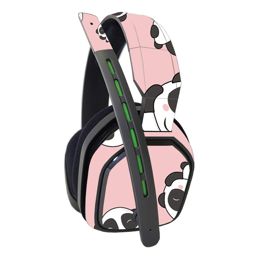 MightySkins Vinyl Decal Wrap Cover for Astro A10 Headset - Panda Hello Design | Protective & Durable Skin | Easy to Apply & Remove | Made in USA | Perfect for Gaming, Streaming & Personalization