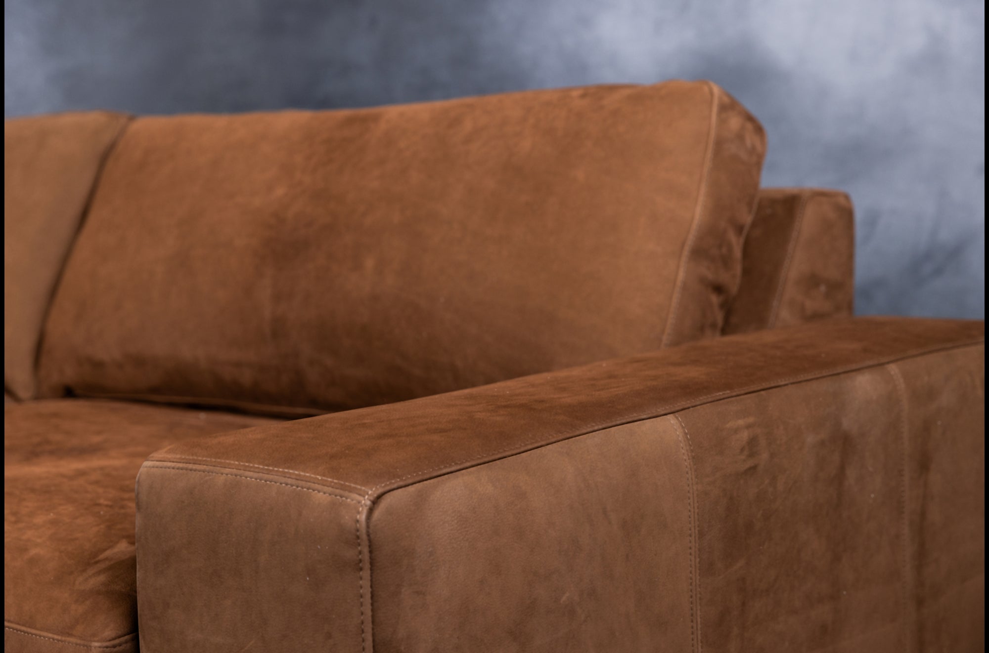 Premium ARIA Genuine Leather Sofa - Modern Luxury Living Room Furniture for Home & Office Comfort