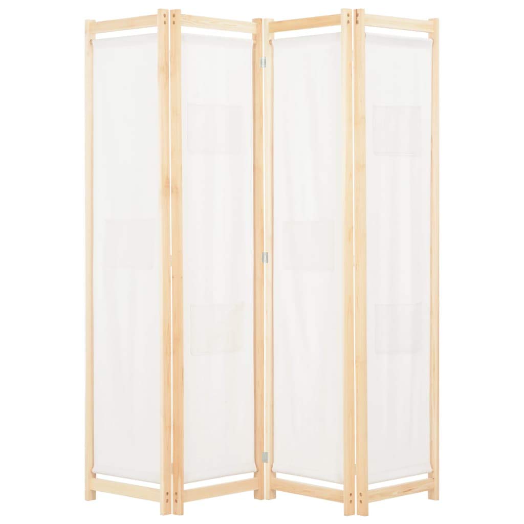 4-Panel Folding Privacy Screen Room Divider - Freestanding Partition Wall for Office & Bedroom - 62.9