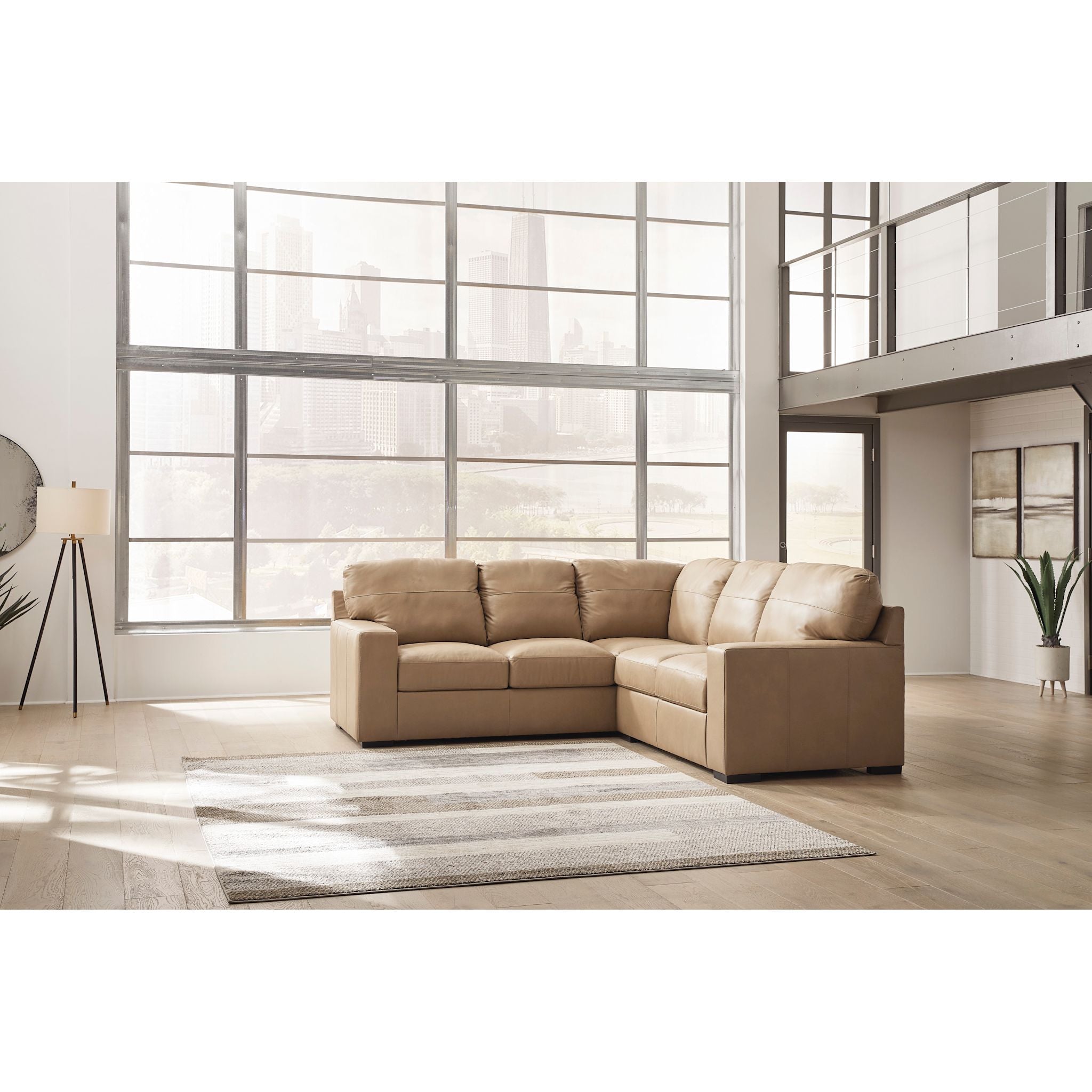 Bandon 2-Piece Sectional Sofa Set - Modern L-Shaped Couch for Living Room, Apartment & Office | Comfortable Fabric Upholstery with Sturdy Frame | Perfect for Small Spaces & Family Gatherings