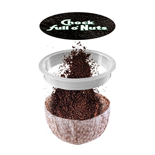 Chock Full o'Nuts 100% Colombian Medium Roast Coffee Pods - 36 Single Serve Cups for Keurig Machines | Perfect for Home, Office & Breakfast Brewing