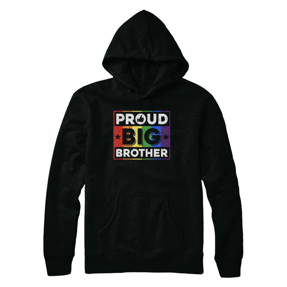 Proud Big Brother LGBT Pride Month T-Shirt & Hoodie - Gay & Lesbian Support Apparel for Siblings, Allies & Pride Events