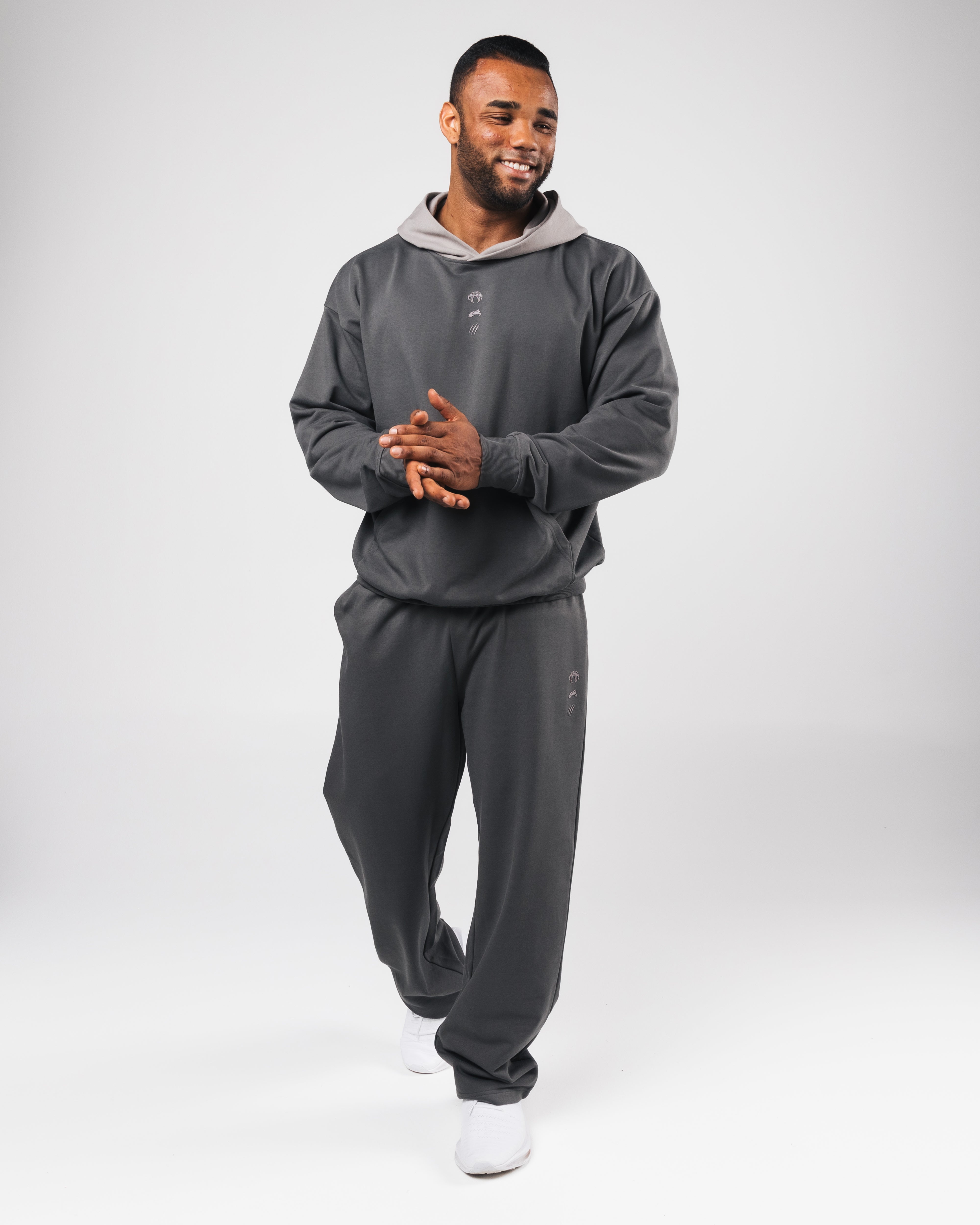Premium Heavyweight Hoodie for Men - Three Pillar Pullover in Pewter Gray | Cozy Winter Wear & Casual Street Style Outfit