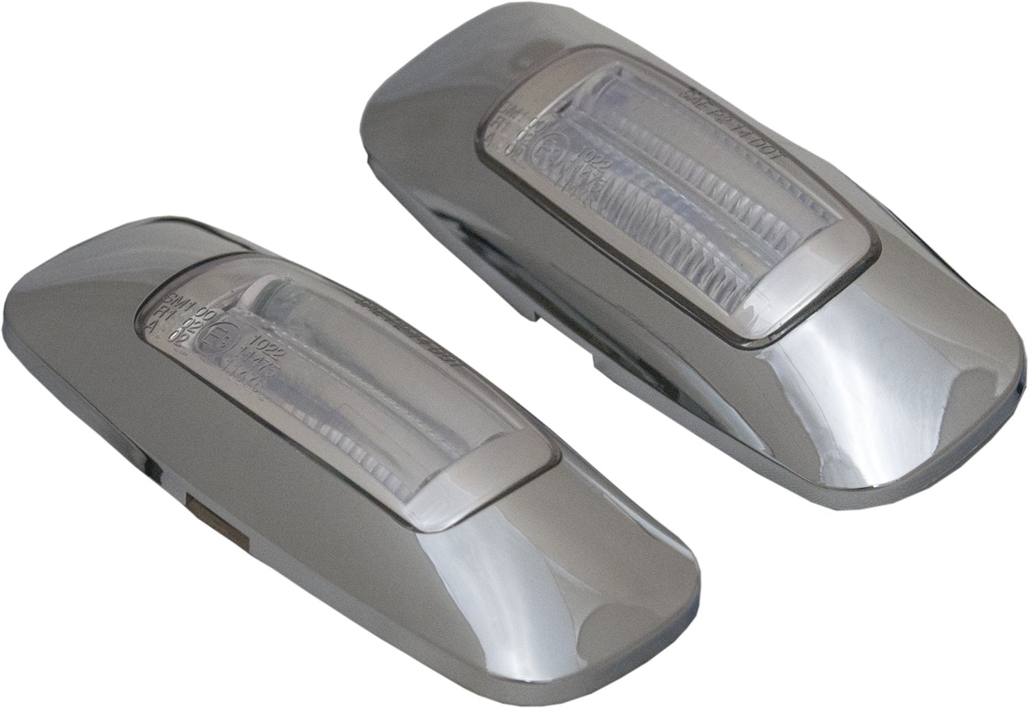 2 Pack Mini Amber LED Clearance Marker Lights with Clear Lens - Waterproof, Durable for RVs, Trucks, Trailers - Perfect for Night Driving & Safety Visibility