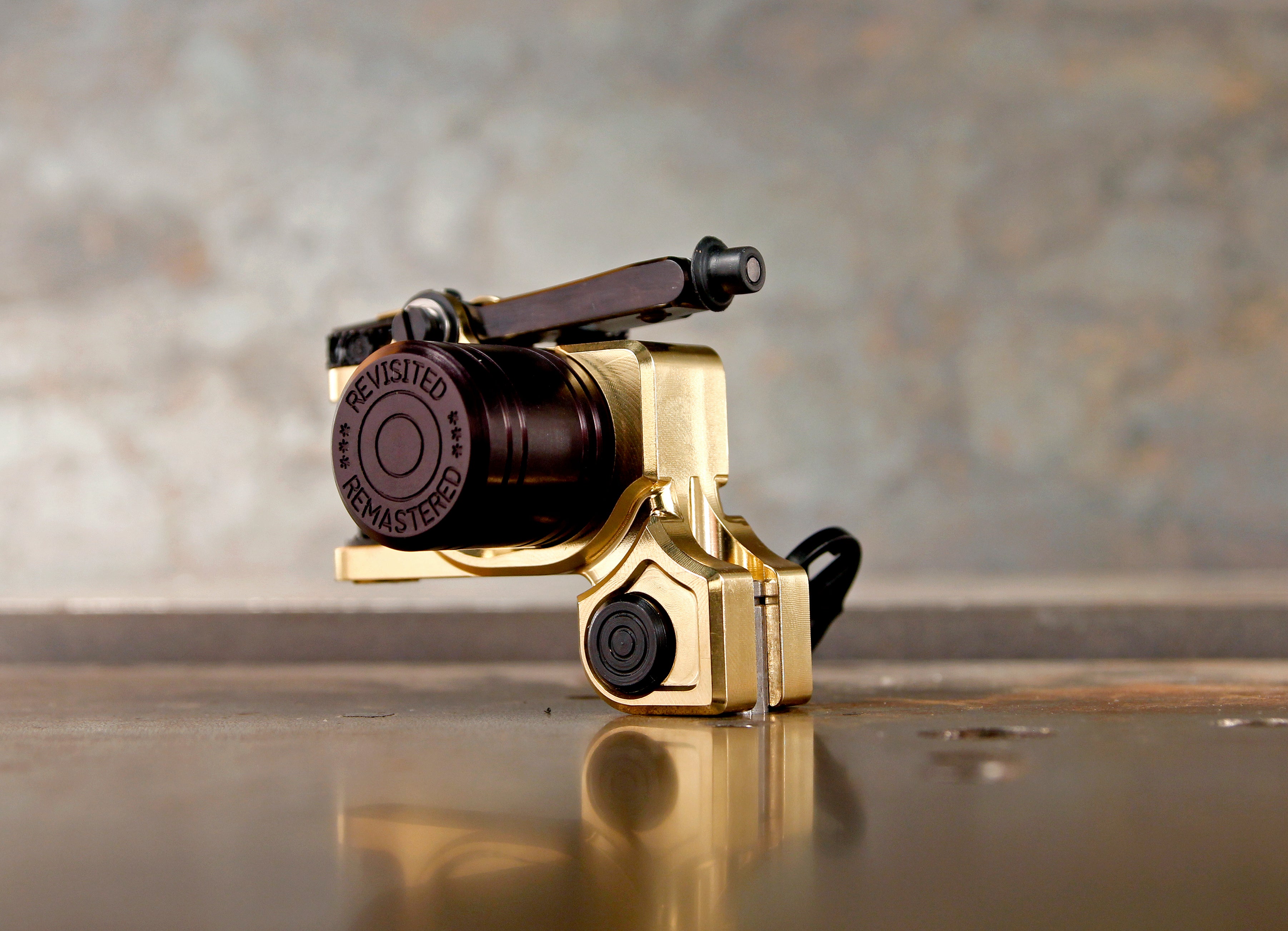 Polished Brass V3R Sidewinder by Dan Kubin - Premium Handcrafted Home Decor for Modern Living Rooms & Office Spaces