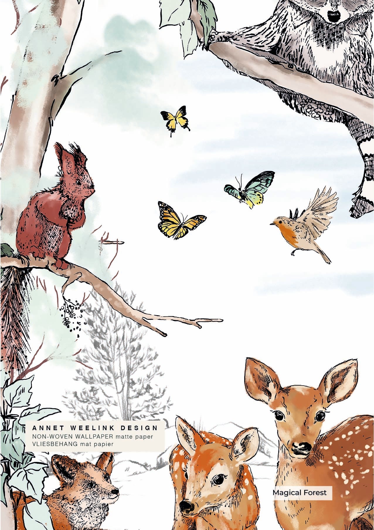 Wholesale Magical Forest Wallpaper Samples for Home & Office Decor - Premium Peel & Stick Wallpaper for Bedroom, Living Room, and Commercial Spaces