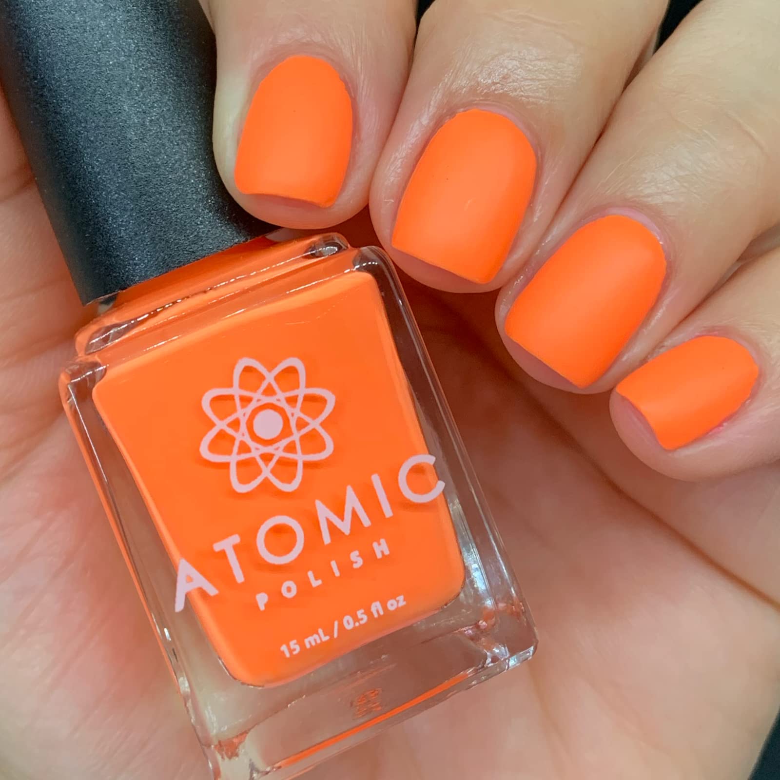 Pastel Neon Orange Nail Polish - Long Lasting & Non-Toxic Gel Nail Lacquer for Manicures & Pedicures - Perfect for Summer, Parties & Nail Art Designs