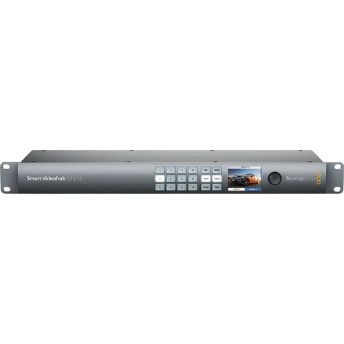 Blackmagic Design Smart Videohub 12x12 6G SDI Video Router - Professional Video Production Equipment for Live Streaming & Broadcast Studios