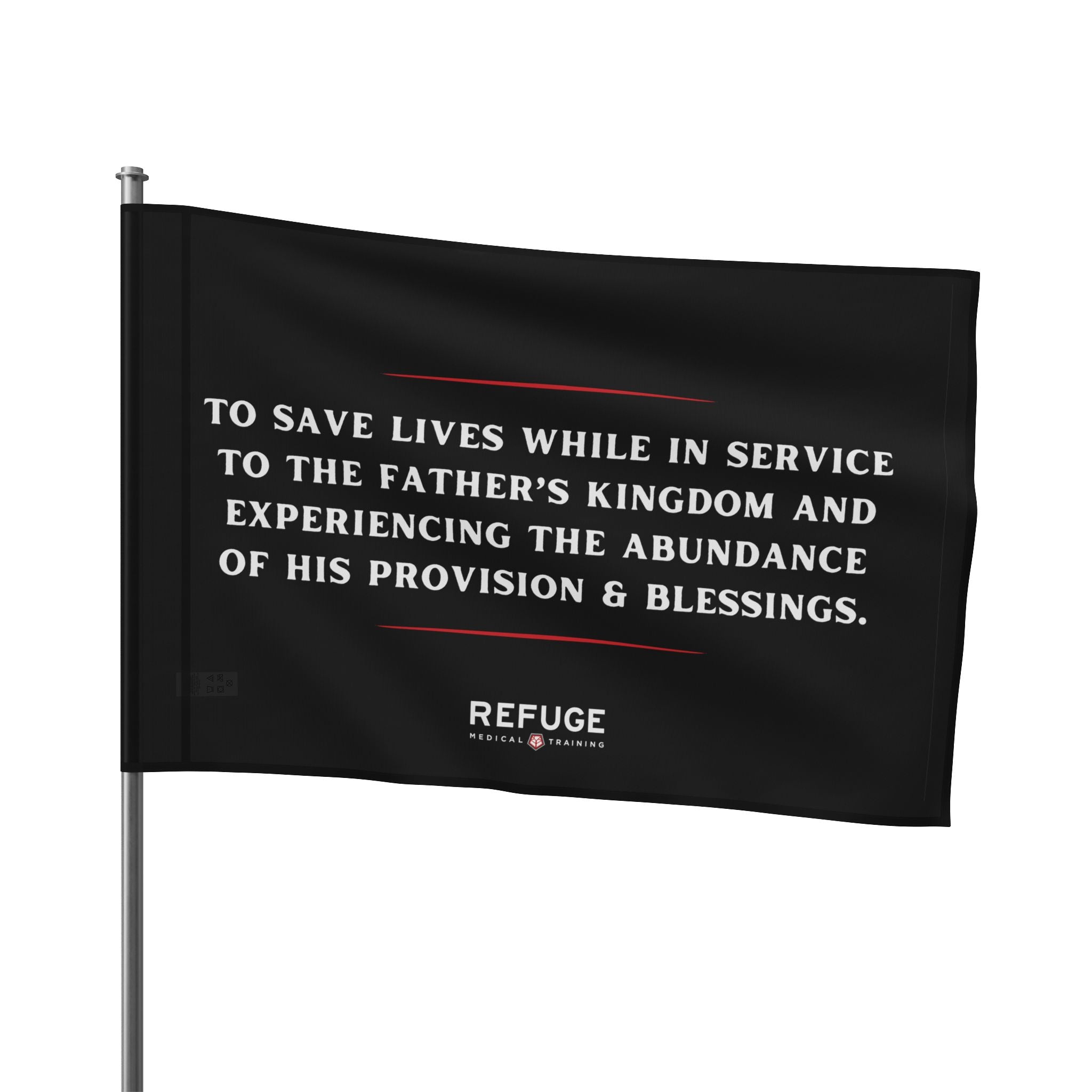 Mission Statement Flag - Custom Printed Office Decor for Business Motivation & Team Inspiration - Perfect for Conference Rooms, Workplaces & Corporate Events