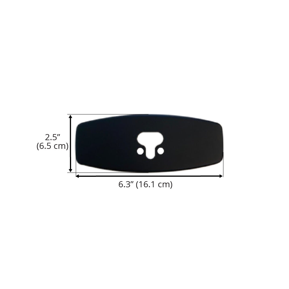 Black Matte Deck Plate - Durable & Weatherproof for Outdoor Decks, Patios & Marine Use
