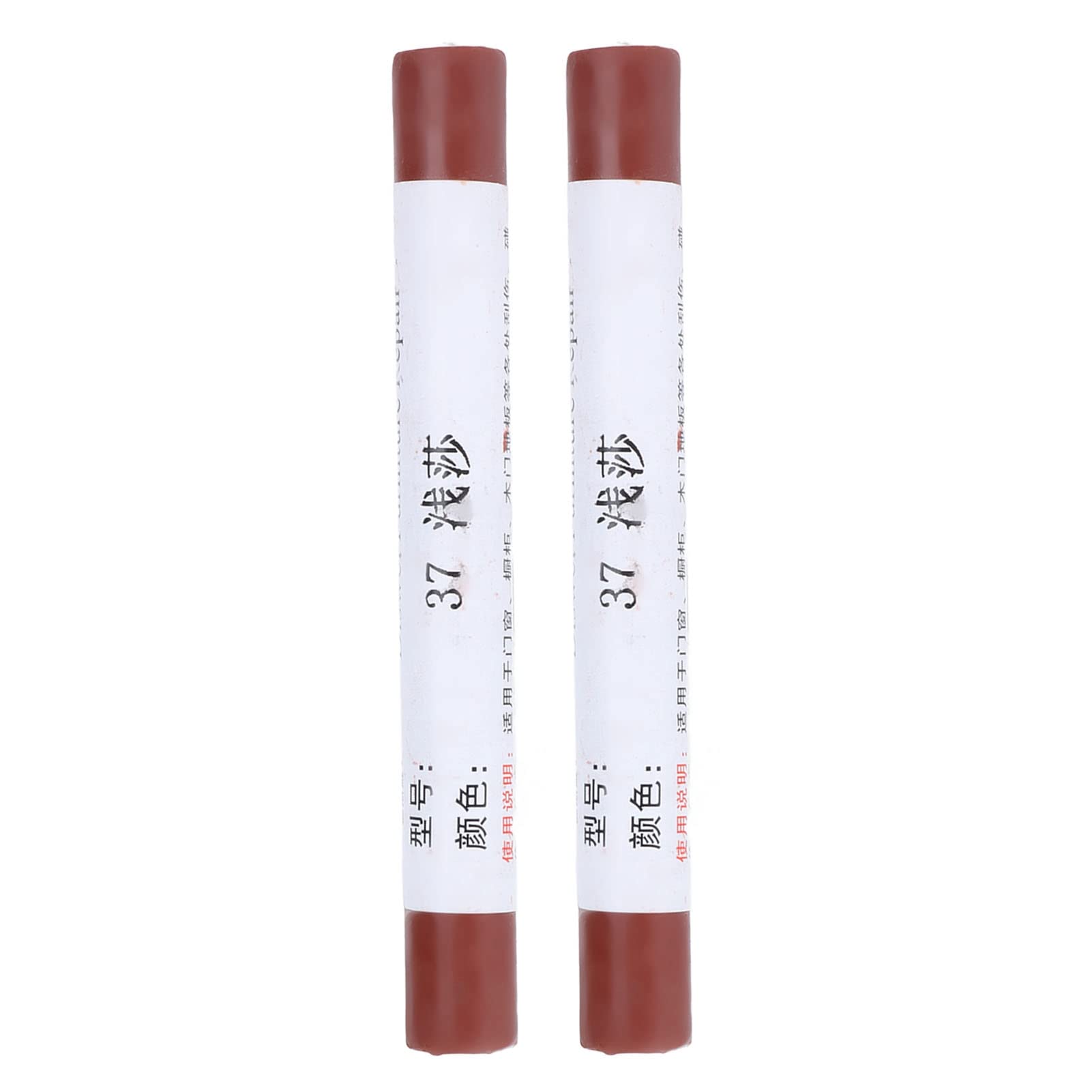 2-Pack Wood Repair Crayons for Furniture Scratches - Deep Brown Wax Paint Pen for Wood Restoration & Scratch Repair - Perfect for Tables, Chairs, Cabinets & Hardwood Floor Touch-Ups